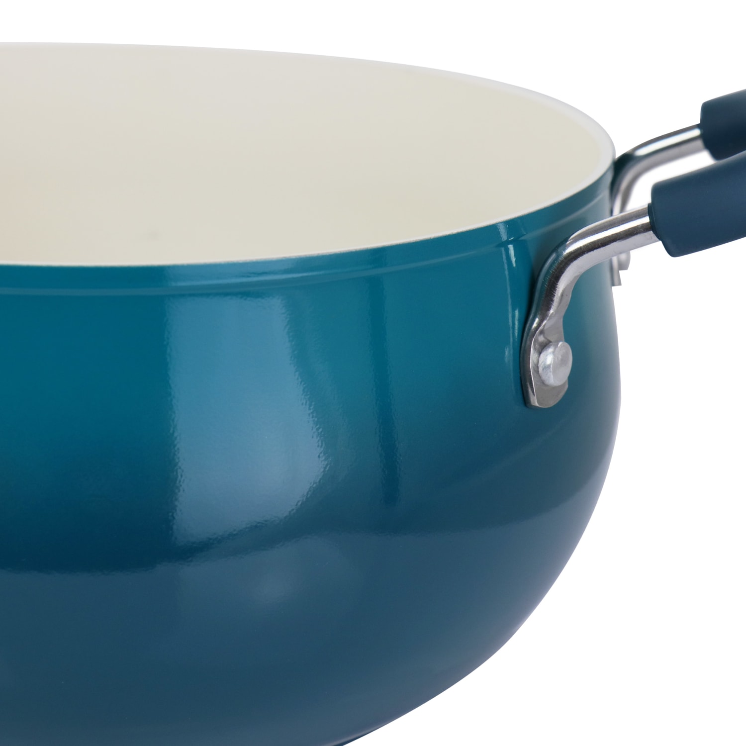 Oster Corbett 5.4 Qt Non-Stick Aluminum Dutch Oven, Blue - Image 5