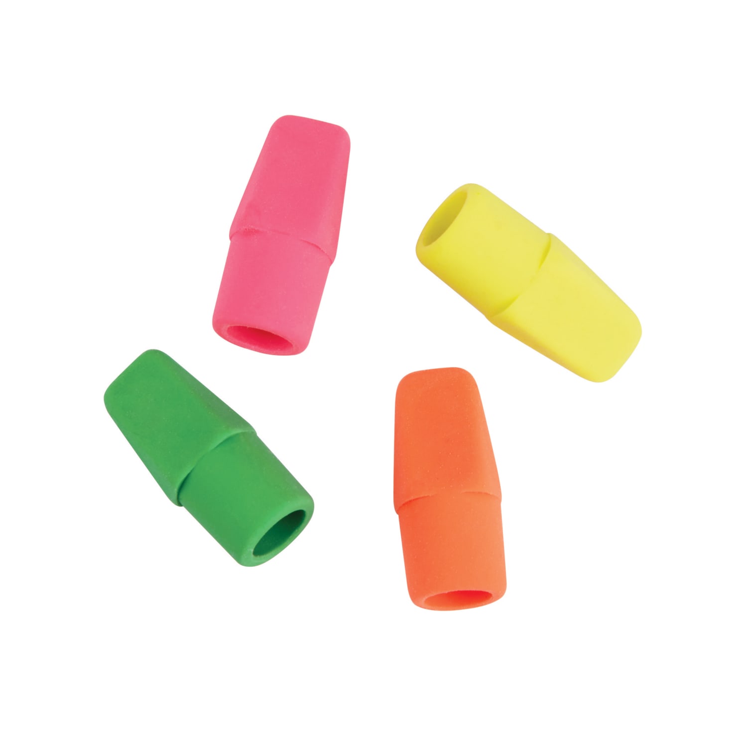 Office Depot Brand Neon Eraser Caps, Assorted Colors, Pack Of 12 - Image 3