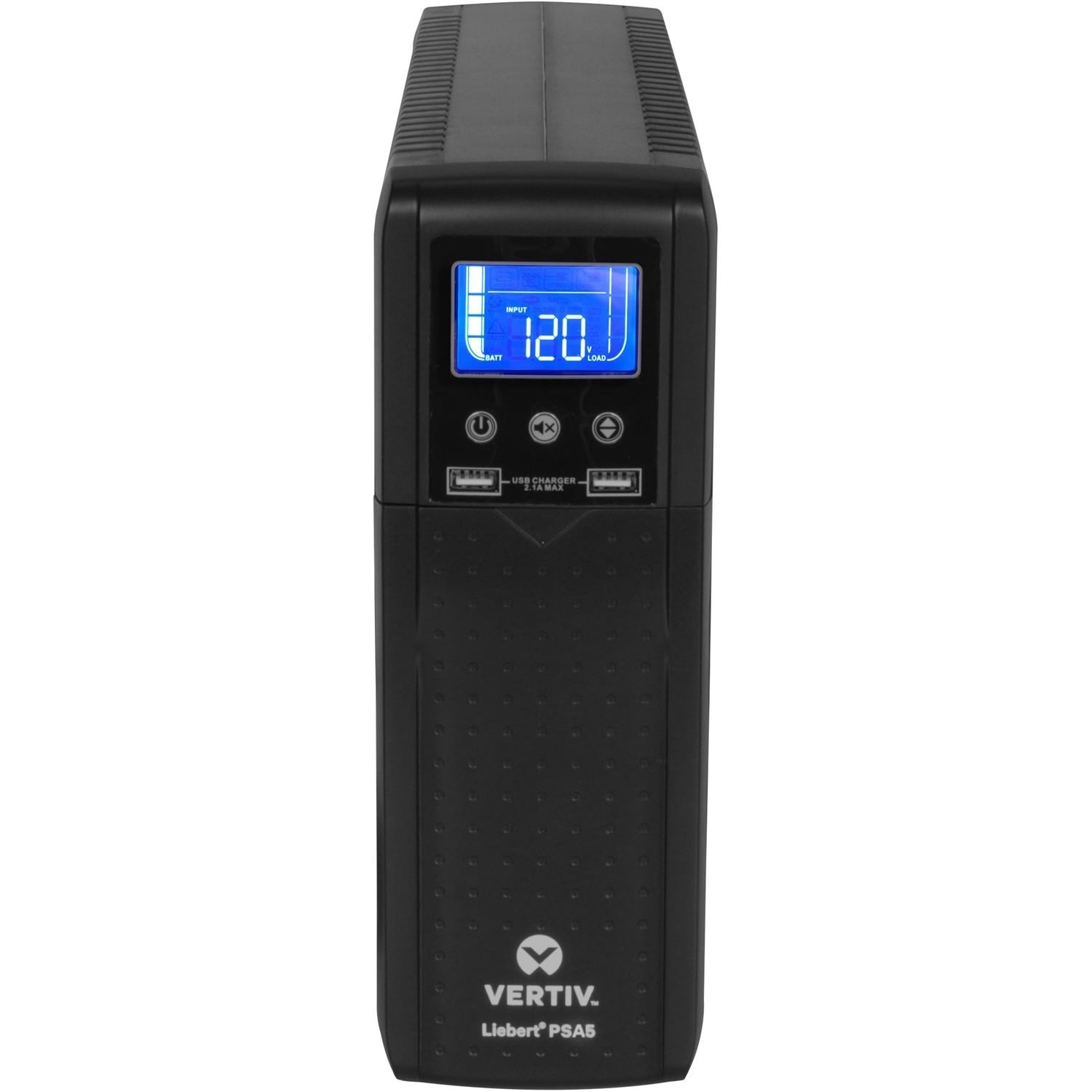 Vertiv Liebert PSA5 UPS - 1000VA/600W 120V| Line Interactive AVR Tower UPS - Battery Backup and Surge Protection | 10 Total Outlets | 2 USB Charging Port | LCD Panel | 3-Year Warranty | Energy Star Certified - Image 3
