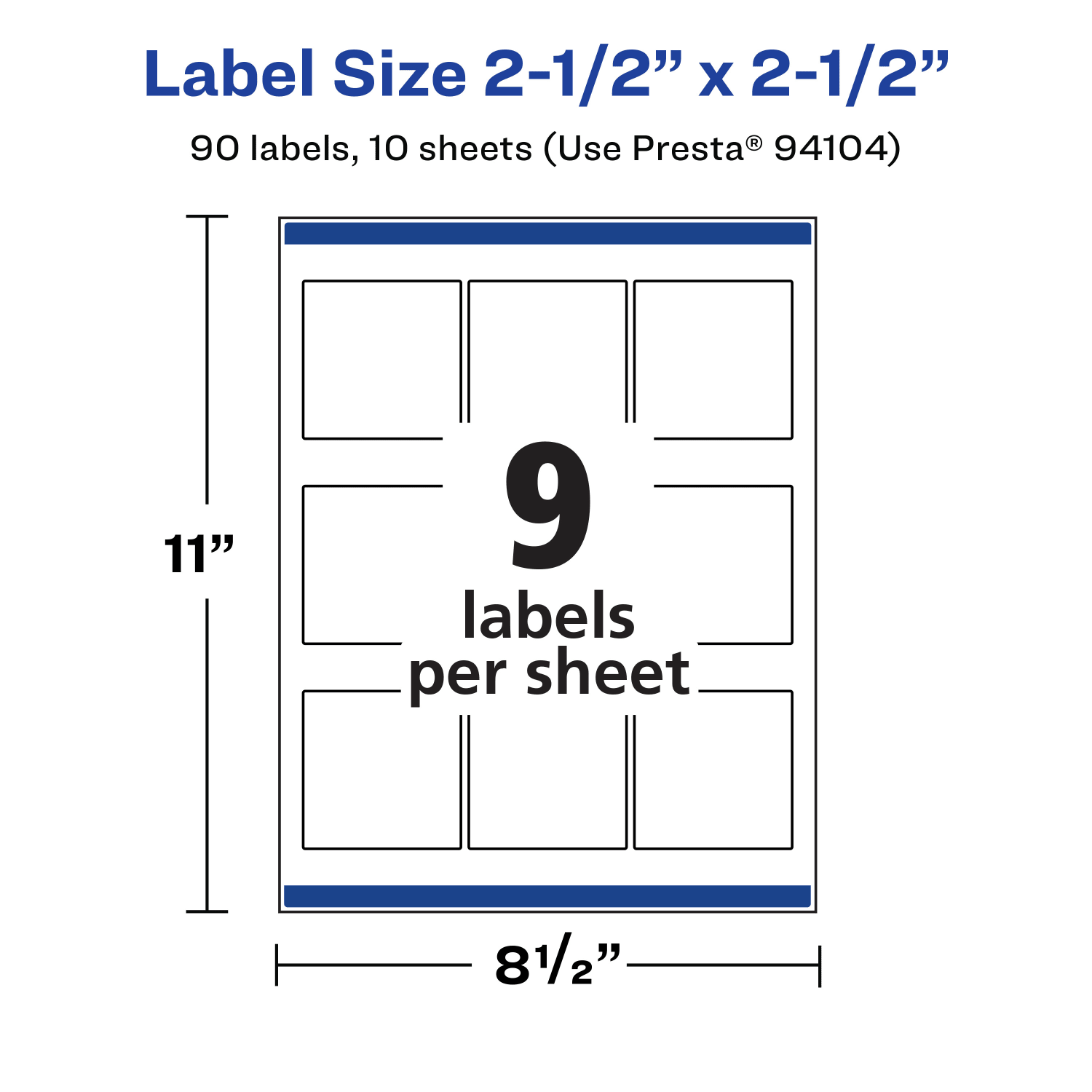 Avery Waterproof Permanent Labels With Sure Feed, 94104-WMF10, Square, 2-1/2in x 2-1/2in, White, Pack Of 90 - Image 6