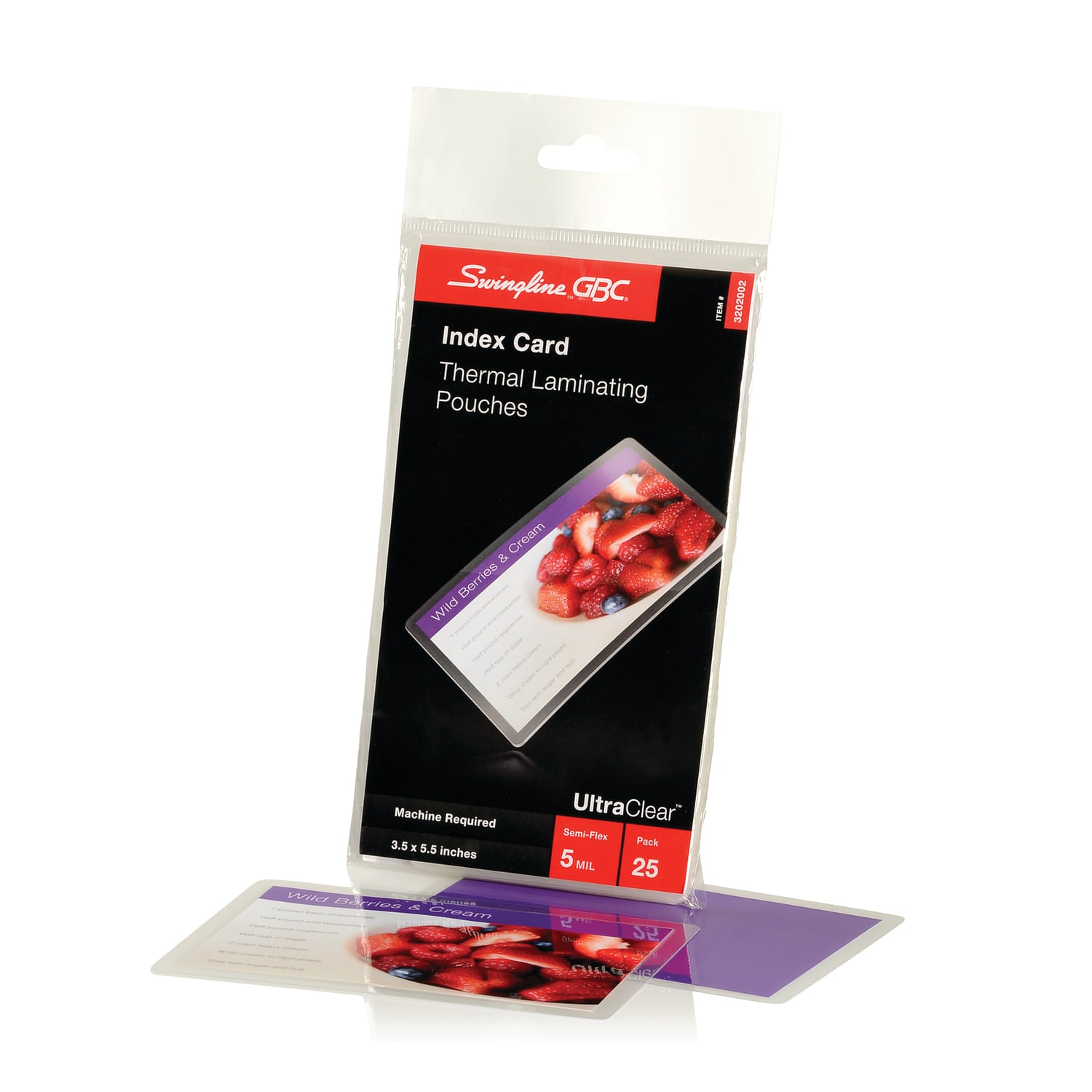 Swingline GBC EZUse Laminating Pouches, Index Card Size, Clear, 25/Pack - Image 4