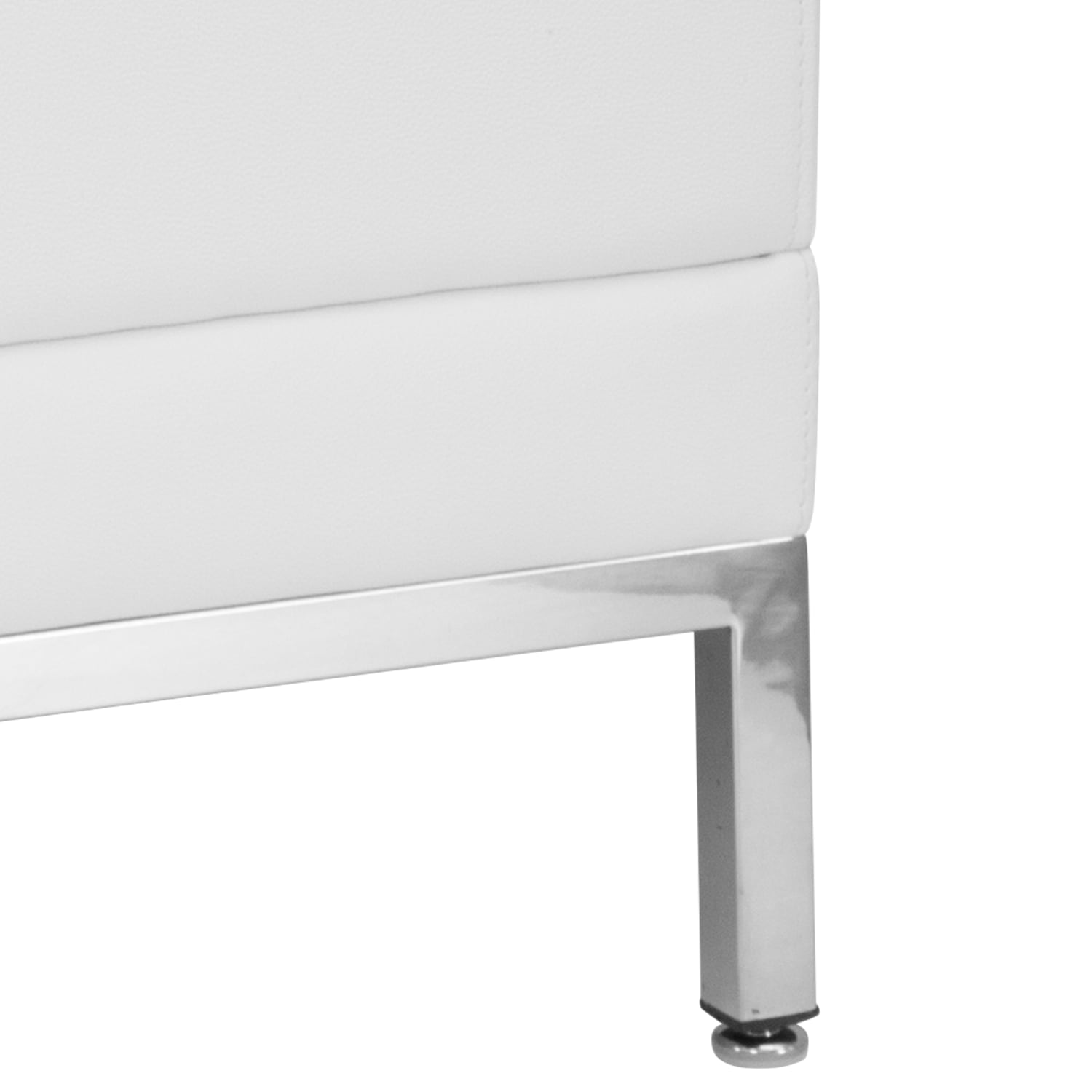 Flash Furniture Flash Furniture HERCULES Imagination Series Contemporary Melrose White LeatherSoft Middle Chair, Melrose White - Image 8