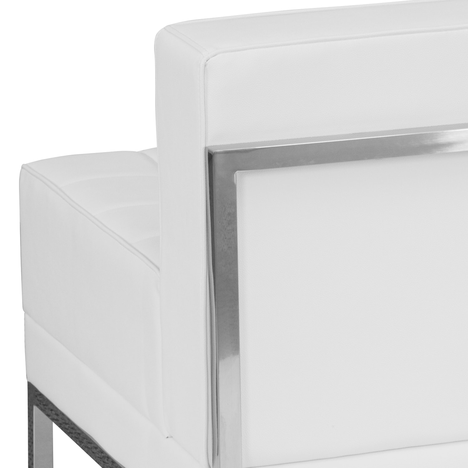 Flash Furniture Flash Furniture HERCULES Imagination Series Contemporary Melrose White LeatherSoft Middle Chair, Melrose White - Image 9