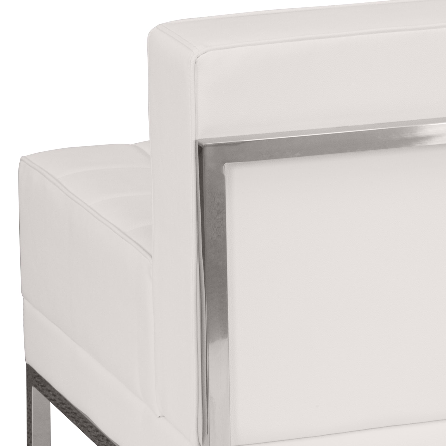 Flash Furniture Flash Furniture HERCULES Imagination Series Contemporary Melrose White LeatherSoft Middle Chair, Melrose White - Image 10