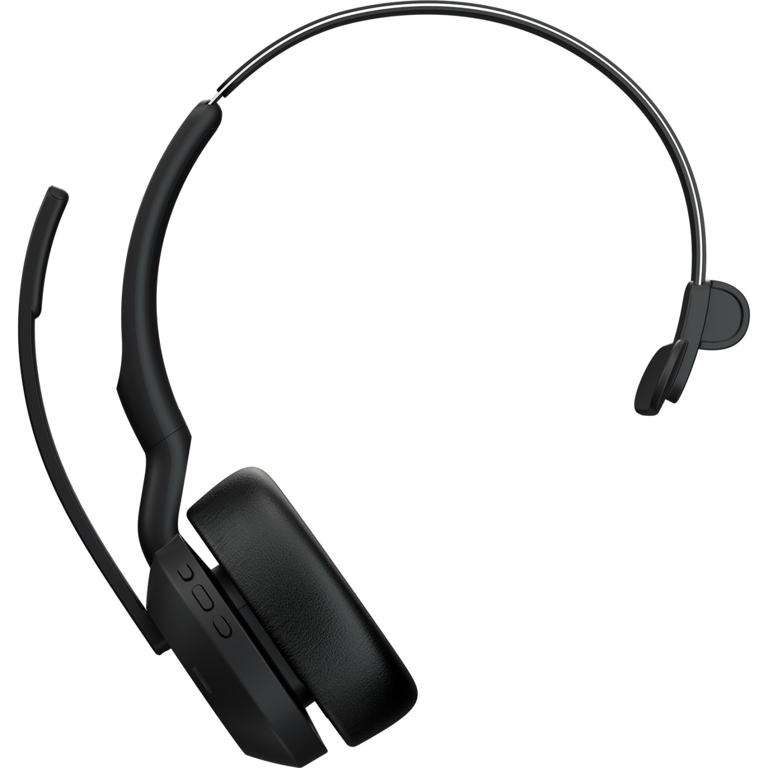 Jabra Evolve2 55 Headset - Mono - Wireless - Bluetooth - 98.4 ft - 20 Hz to 20 kHz - On-ear - Monaural - Supra-aural - MEMS Technology, Noise Cancelling Microphone - Noise Canceling - Image 3