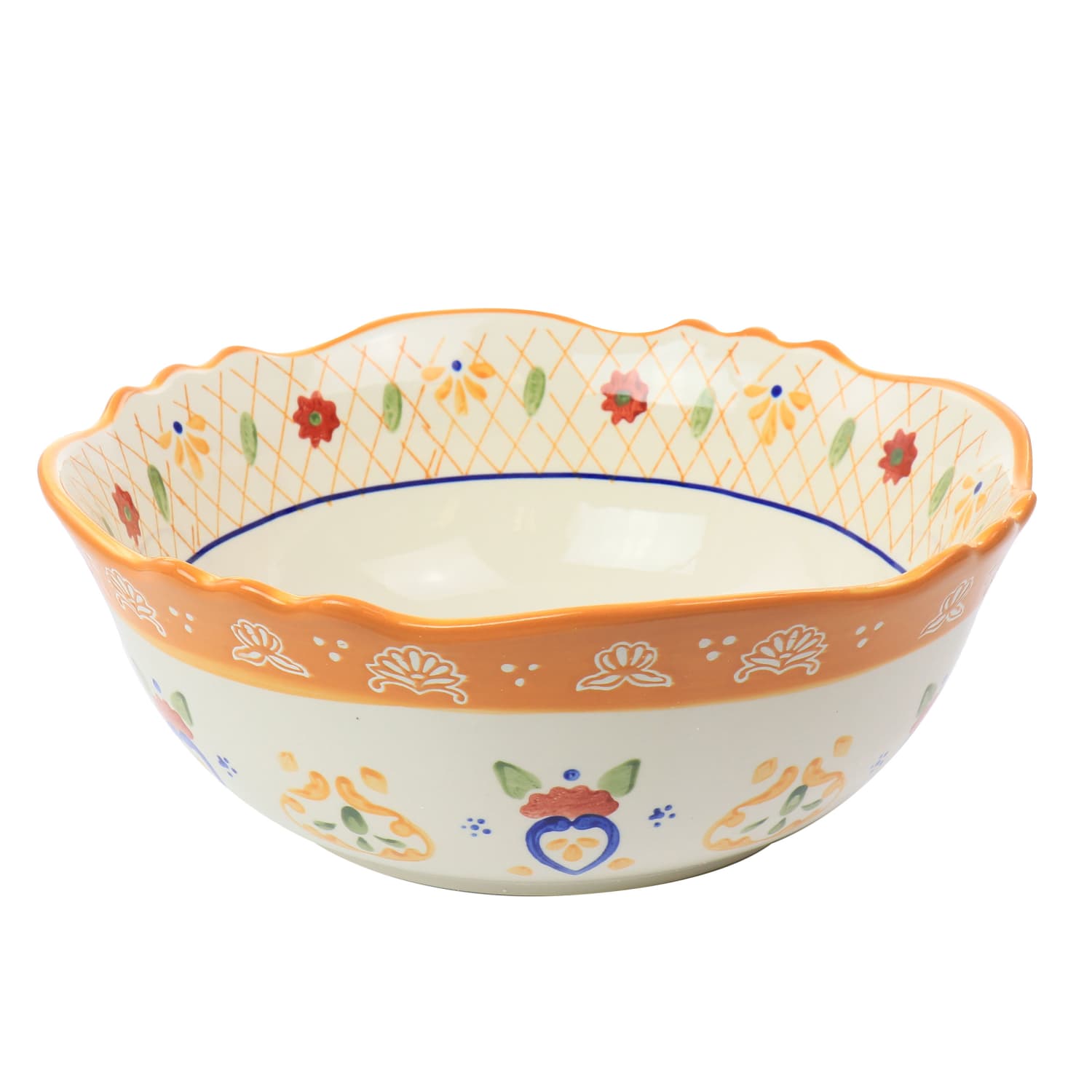 Gibson Laurie Gates 2-Piece Tierra Bowl Set, Floral - Image 4