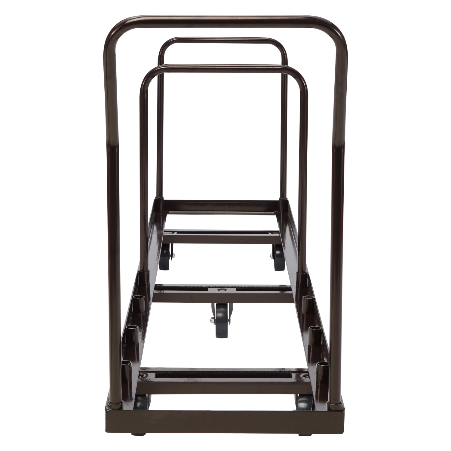 National Public Seating Folding Chair Dolly, DY-50, 38-1/2inH x 19-1/4inW x 109-1/2inD, Brown - Image 3