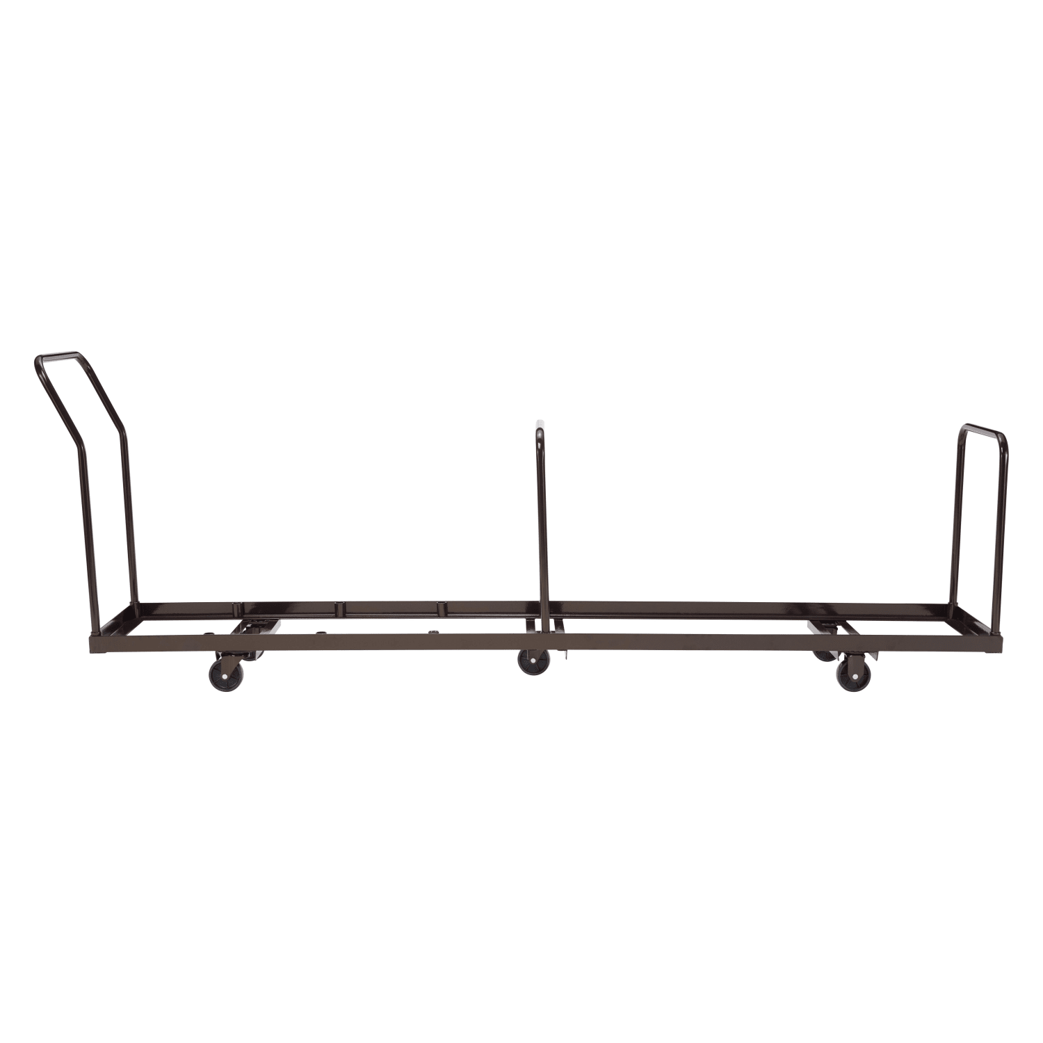 National Public Seating Folding Chair Dolly, DY-50, 38-1/2inH x 19-1/4inW x 109-1/2inD, Brown - Image 4