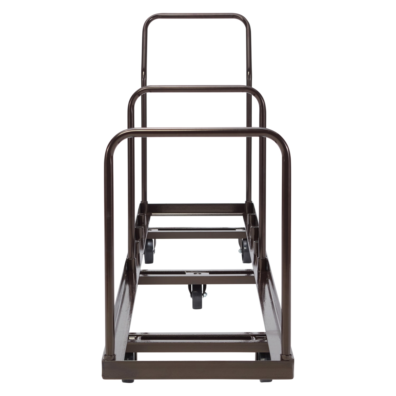 National Public Seating Folding Chair Dolly, DY-50, 38-1/2inH x 19-1/4inW x 109-1/2inD, Brown - Image 5