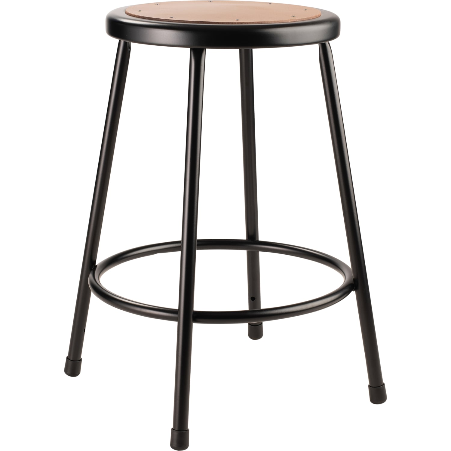 National Public Seating Hardboard Task Stool 24inH, Black Seat/Black Frame - Image 3