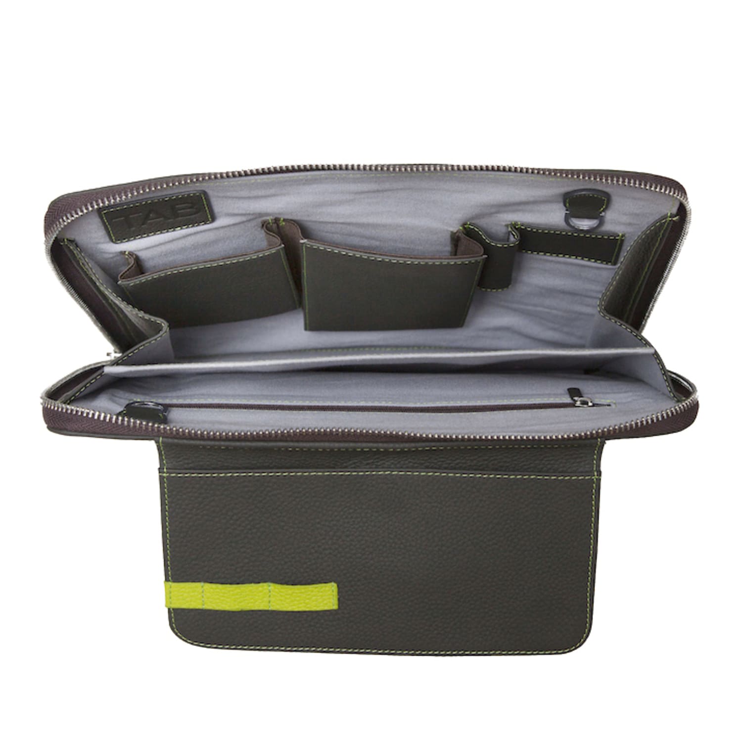 Walter + Ray ZipSleeve Leather Organizer, Gray - Image 3