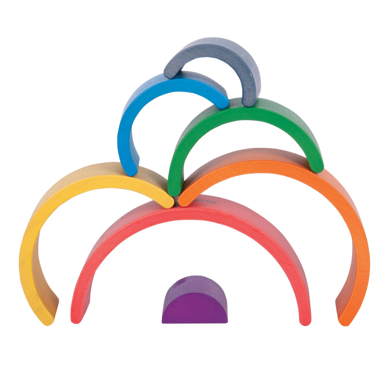 Tickit Wooden Rainbow Architect Arches, Set Of 7 - Image 3