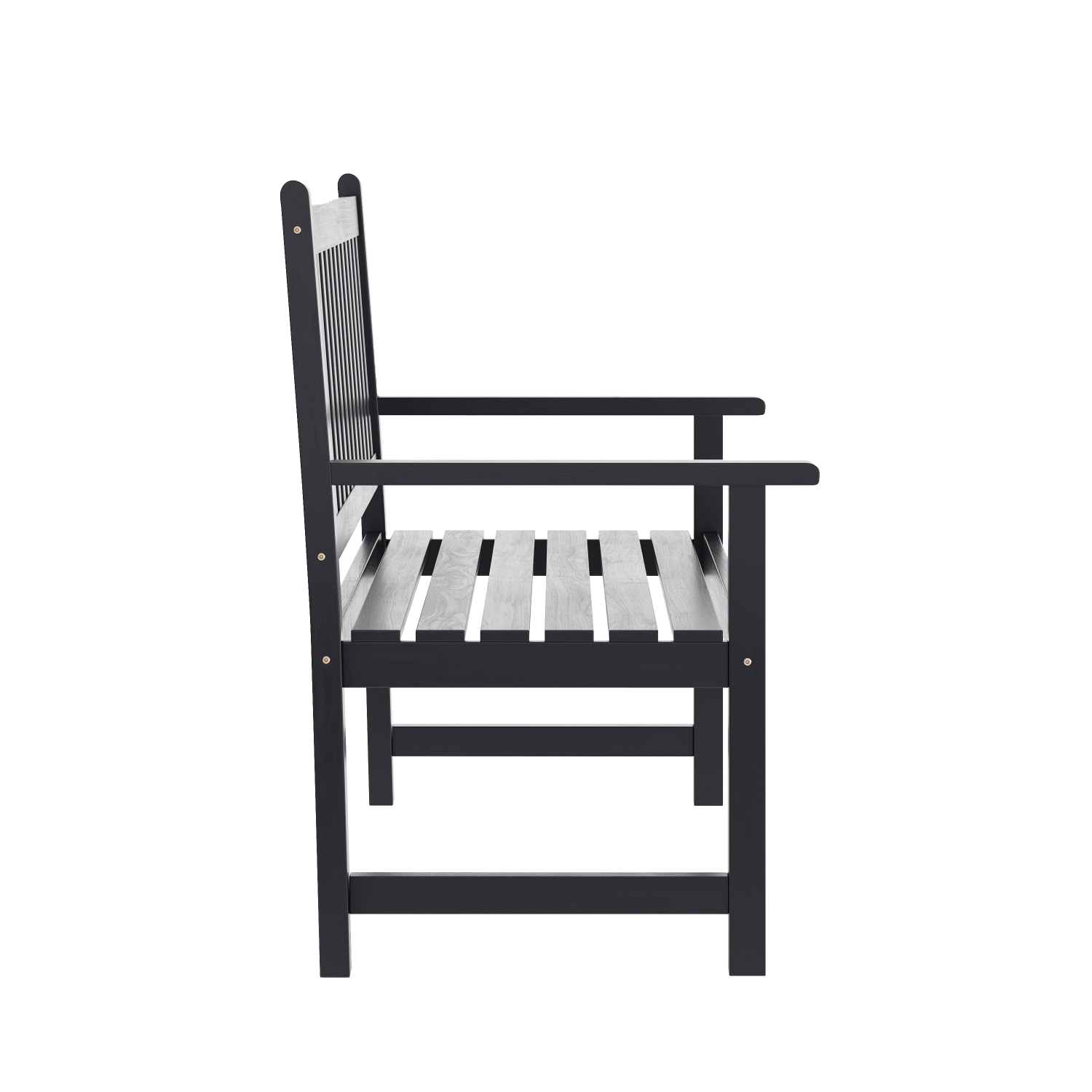 Flash Furniture Adele Commercial Grade IndoorOutdoor Patio Acacia Wood Bench 2Person Slatted Seat Loveseat for Park Garden Yard Porch Black PopularChairscom Flash Furniture Adele Commercial Grade IndoorOutdoor Patio Acacia Wood Bench 2 Person Slatted Seat Loveseat for Park Garden Yard Porch Black PopularChairscom