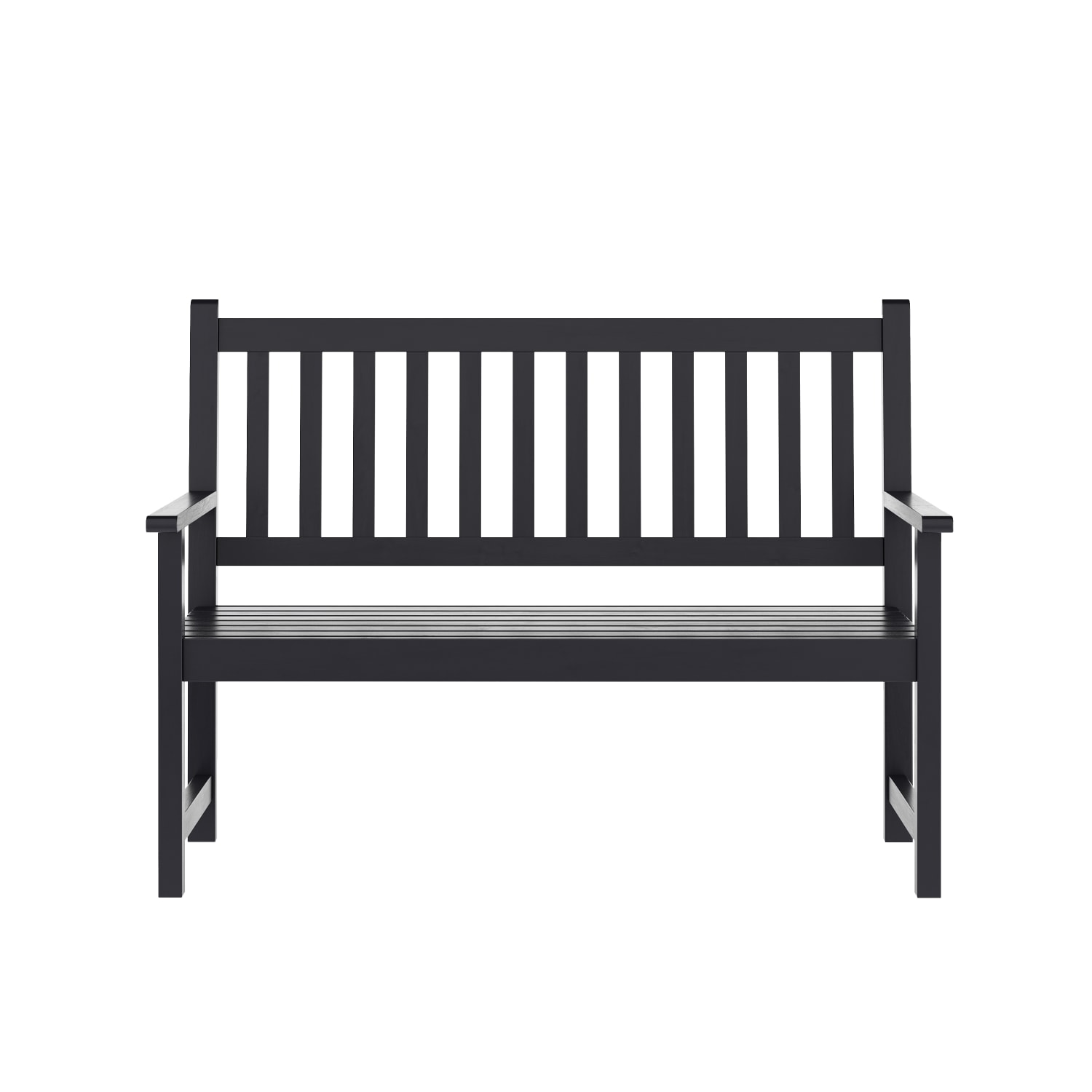 Flash Furniture Adele Commercial Grade IndoorOutdoor Patio Acacia Wood Bench 2Person Slatted Seat Loveseat for Park Garden Yard Porch Black PopularChairscom Flash Furniture Adele Commercial Grade IndoorOutdoor Patio Acacia Wood Bench 2 Person Slatted Seat Loveseat for Park Garden Yard Porch Black PopularChairscom