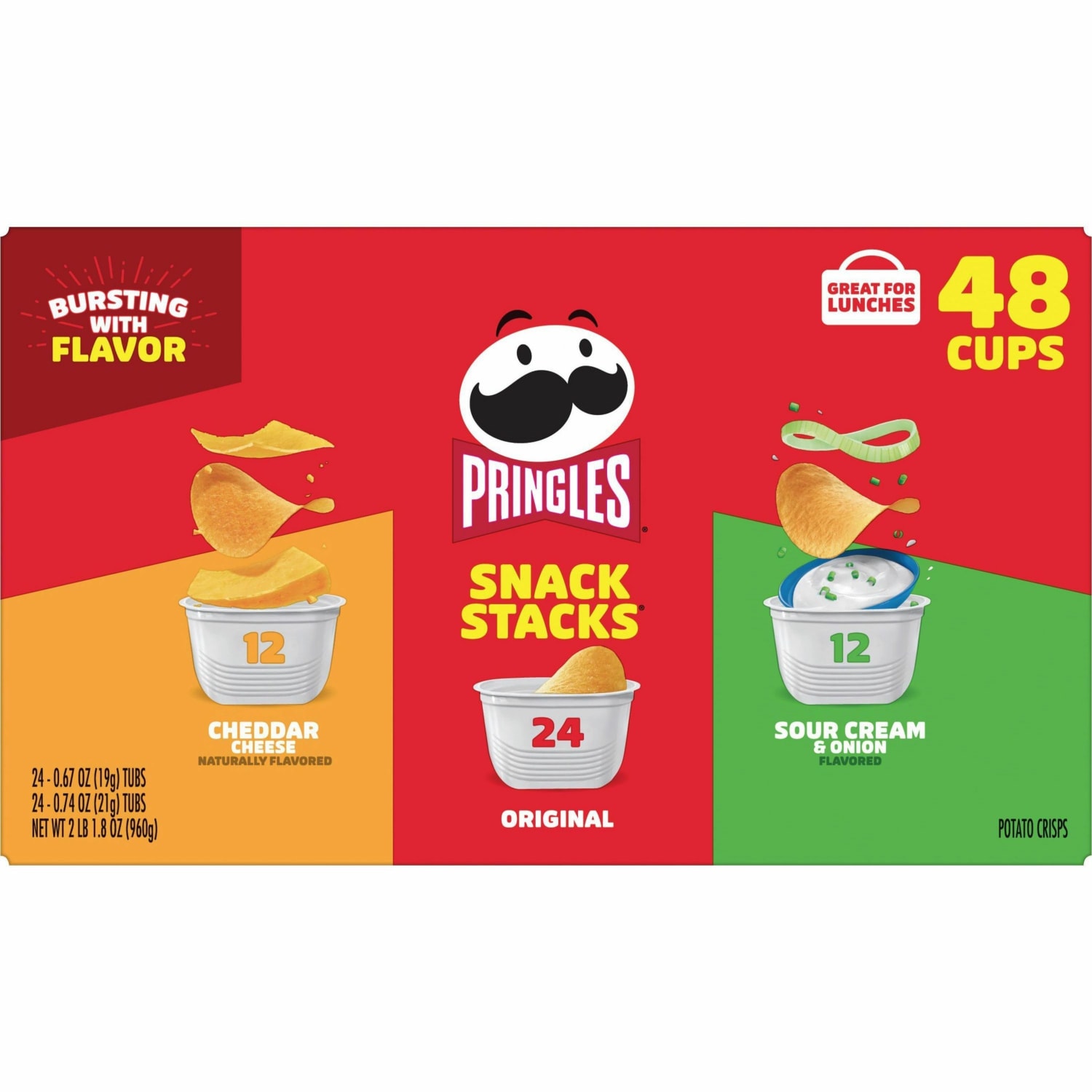 Pringles Crisps Grab ëN Go Variety Pack, Case Of 48 Containers - Image 4