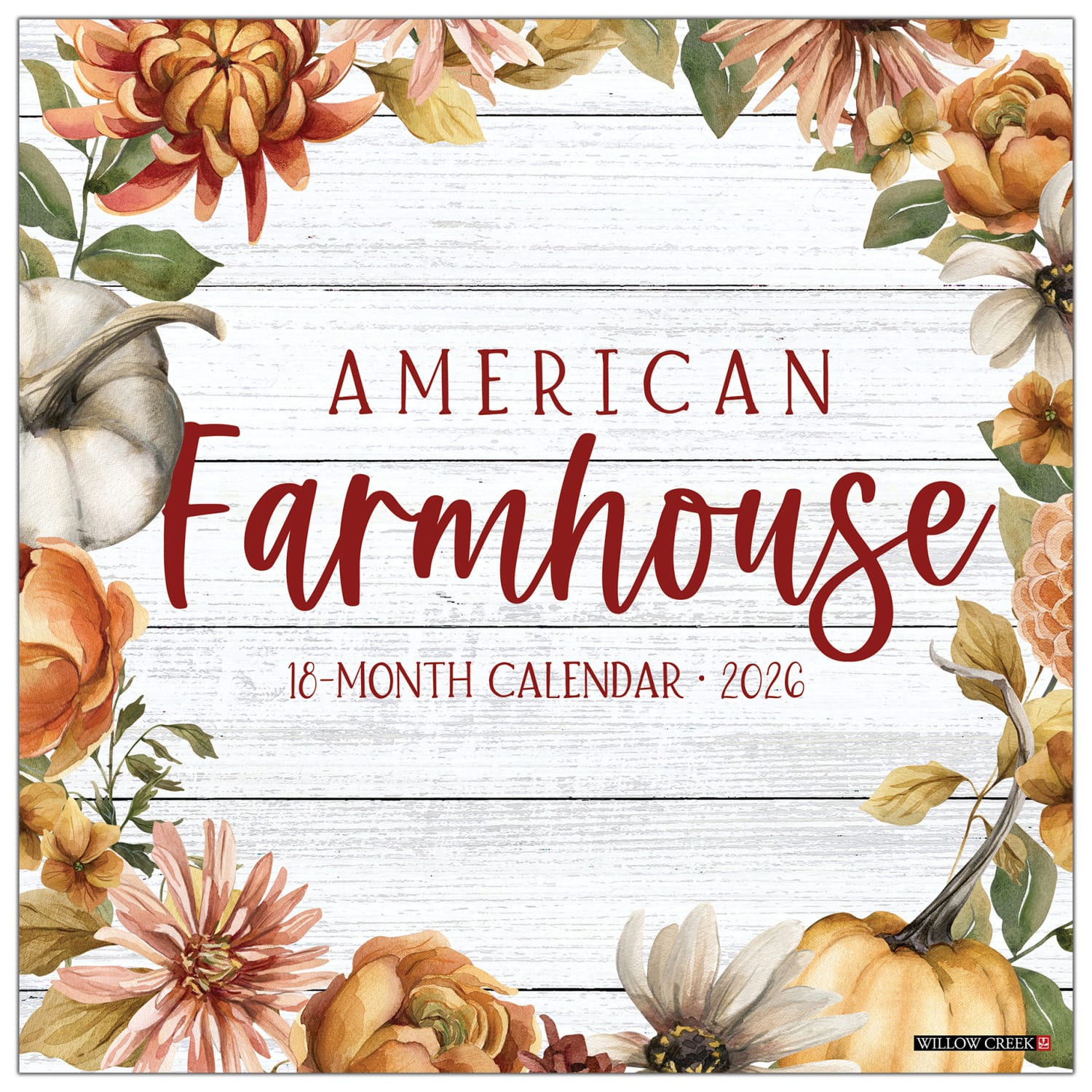 2026 Willow Creek Press Art & Design Monthly Wall Calendar, 12in x 12in, American Farmhouse, January To December, 49815 - Image 3