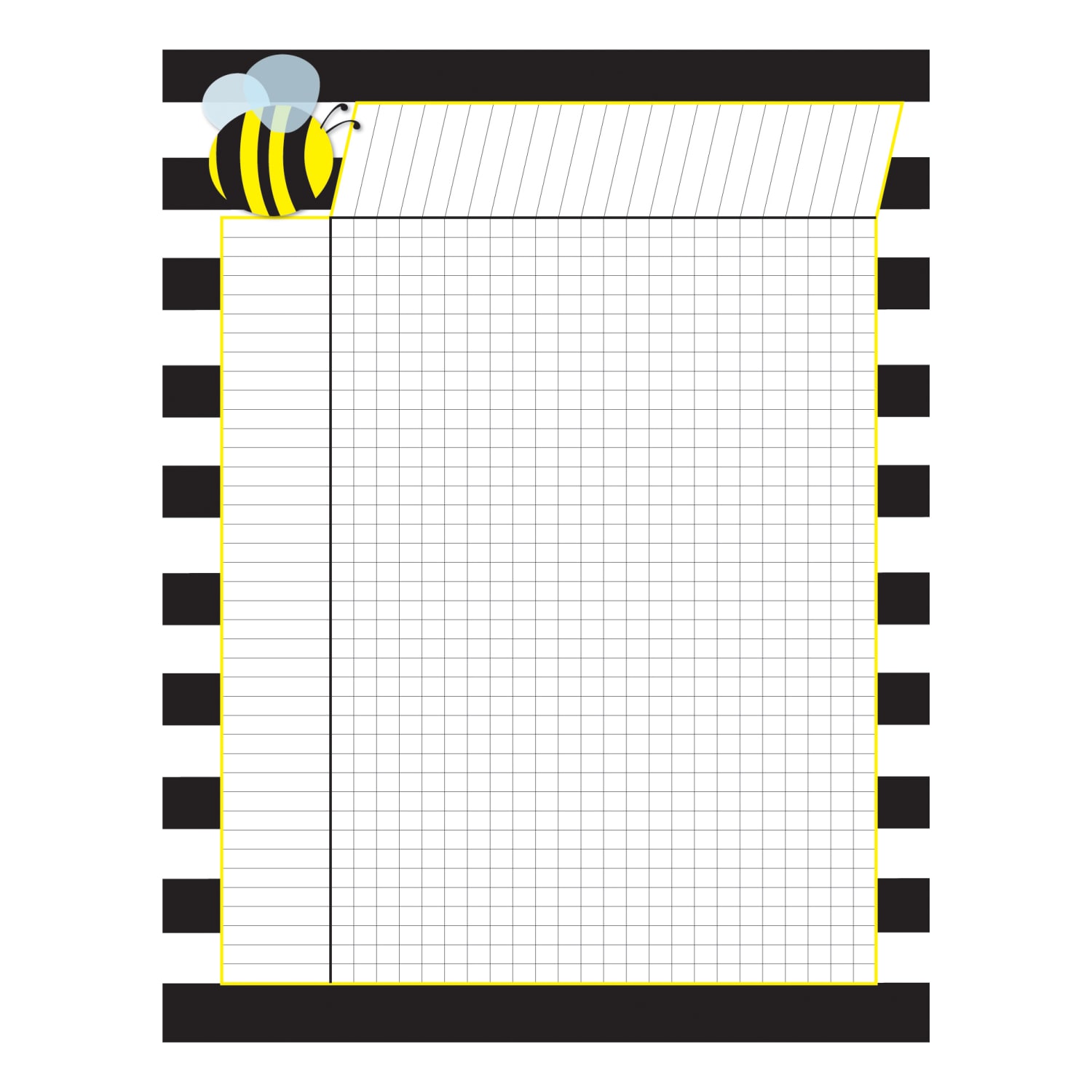 Barker Creek Chart And Accent Set, 17in x 22in, Wide Stripe - Image 3