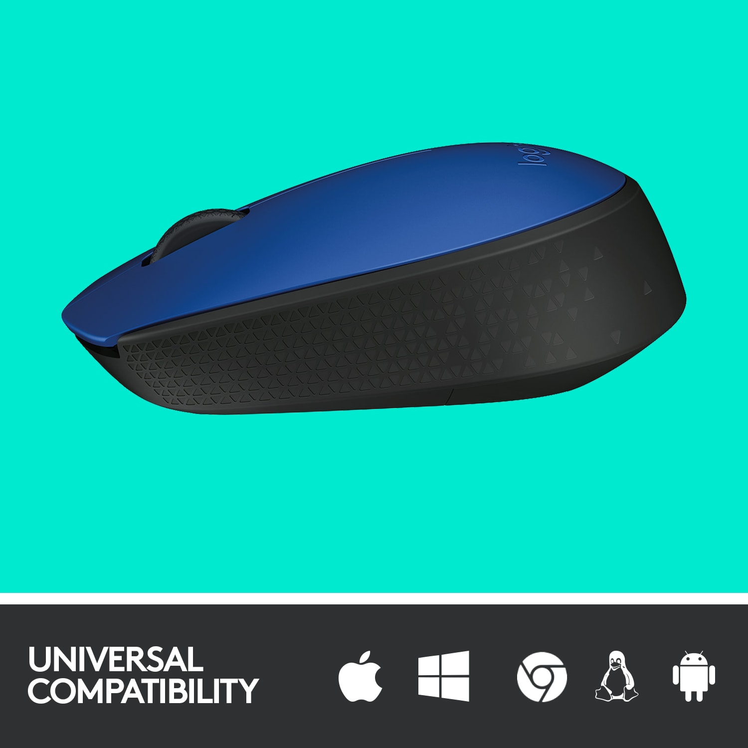 Logitech M170 Wireless Mouse - Optical - Wireless - Radio Frequency - Blue - USB 2.0 - 1000 dpi - Scroll Wheel - Symmetrical - Image 5