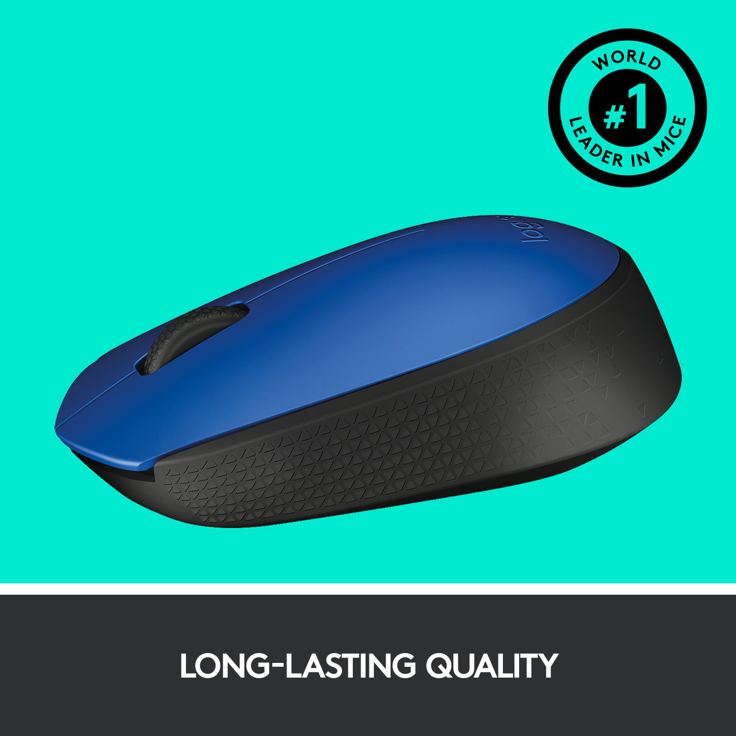 Logitech M170 Wireless Mouse - Optical - Wireless - Radio Frequency - Blue - USB 2.0 - 1000 dpi - Scroll Wheel - Symmetrical - Image 6