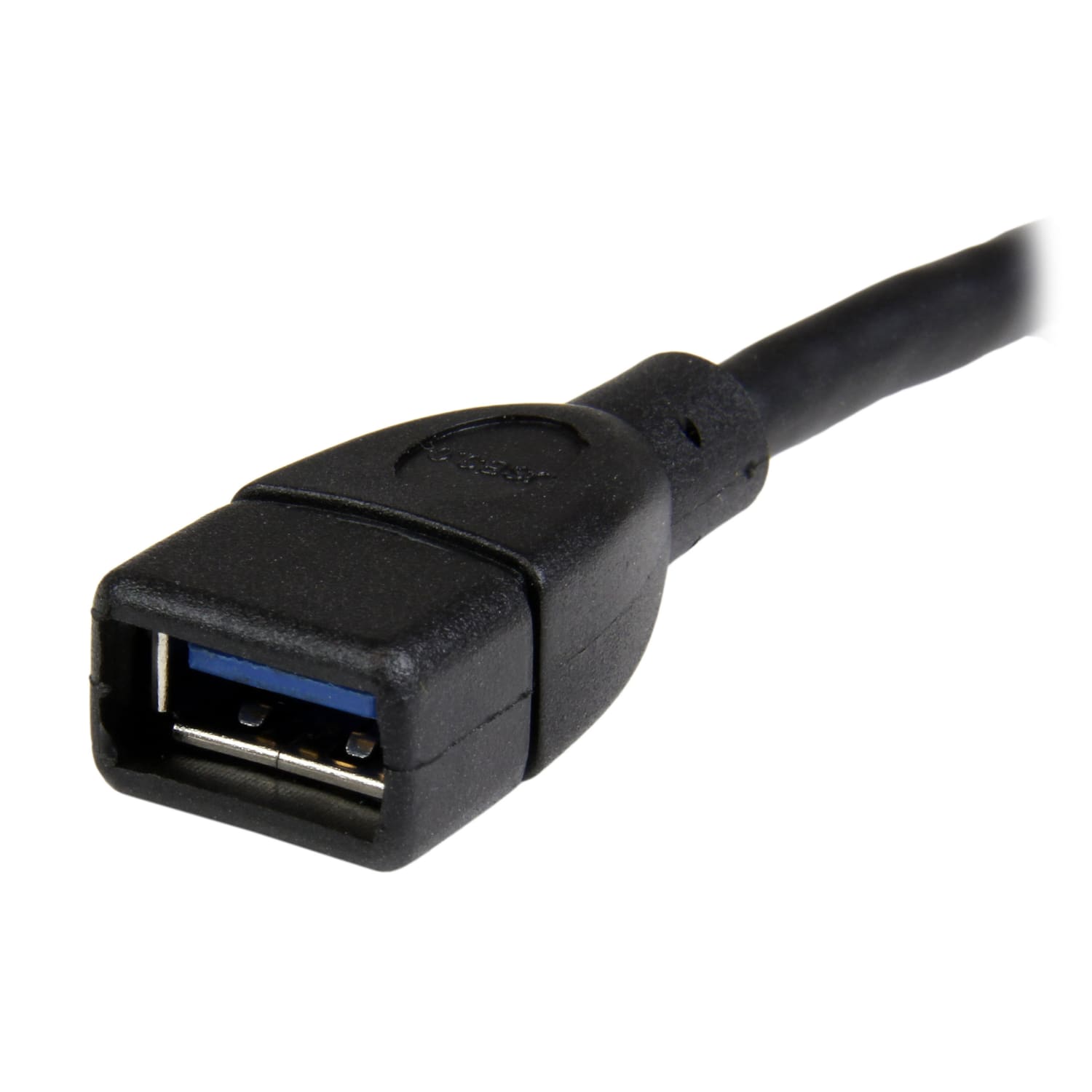 StarTech.com 6in Black USB 3.0 Extension Adapter Cable A to A - M/F - 6in USB Data Transfer Cable  - USB3EXT6INBK - Image 3