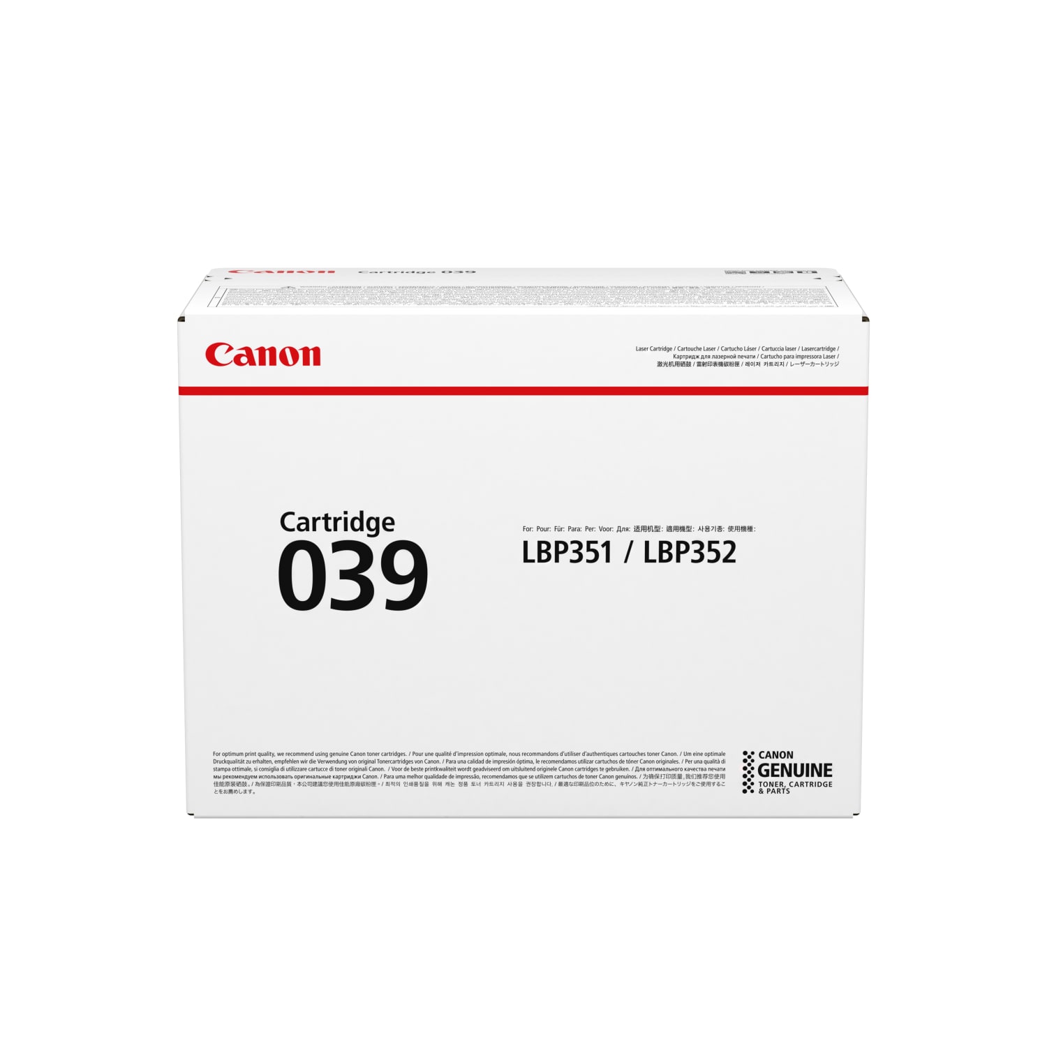 Canon 039 Black Toner Cartridge, 0287C001 - Image 3