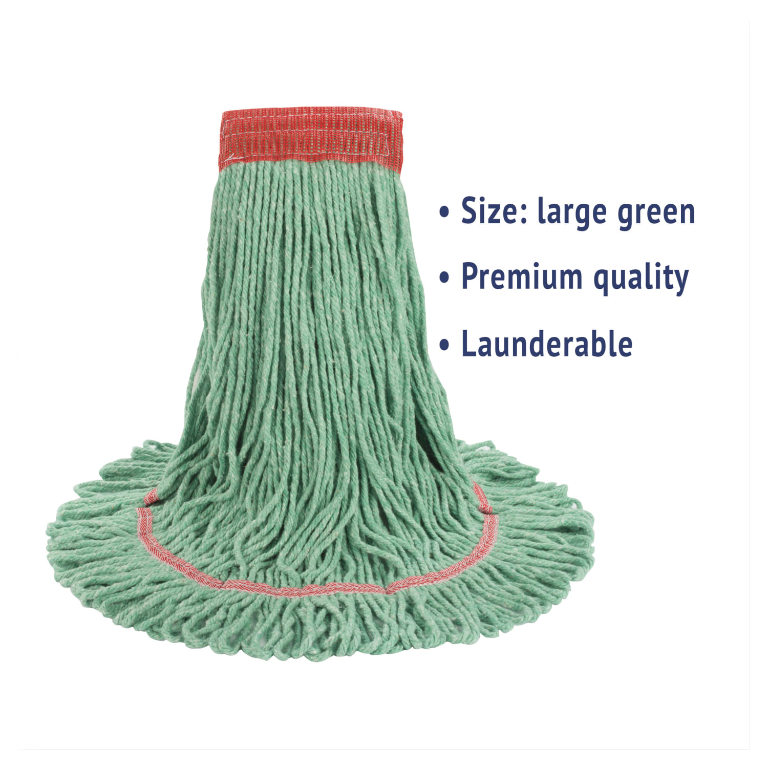 Boardwalk Super Loop Wet Mop Head, Large, Green - Image 3