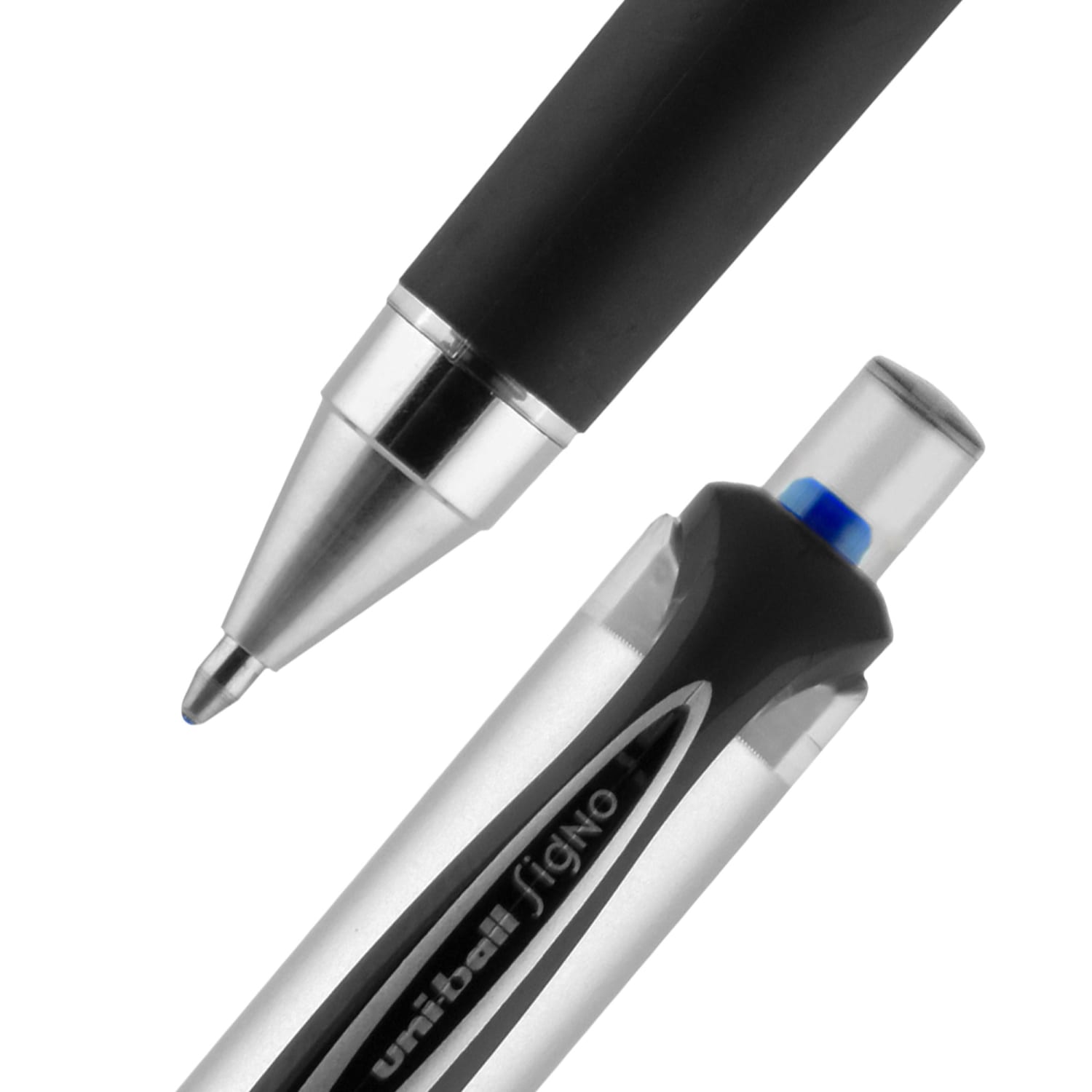 uni-ball RT Gel Pens, 207 Impact, Bold Point, 1.0 mm, Gray Barrel, Black Ink, Pack Of 12 - Image 3