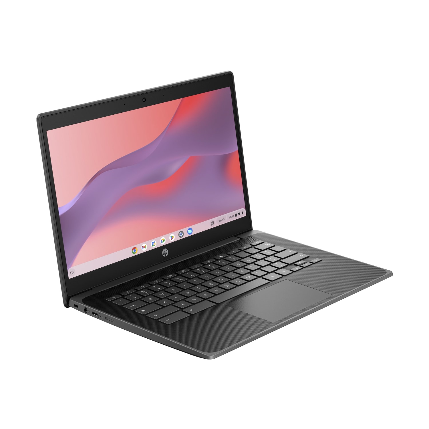 HP Fortis G1i 14in Chromebook - HD - Intel N-Series N150 - 4 GB - 64 GB Flash Memory - English Keyboard - Jet Black - Intel Chip - LTE Advanced, UMTS, DC-HSPA+, HSPA+ - 1366 x 768 - ChromeOS - Intel UHD Graphics - Front Camera/Webcam - Image 3