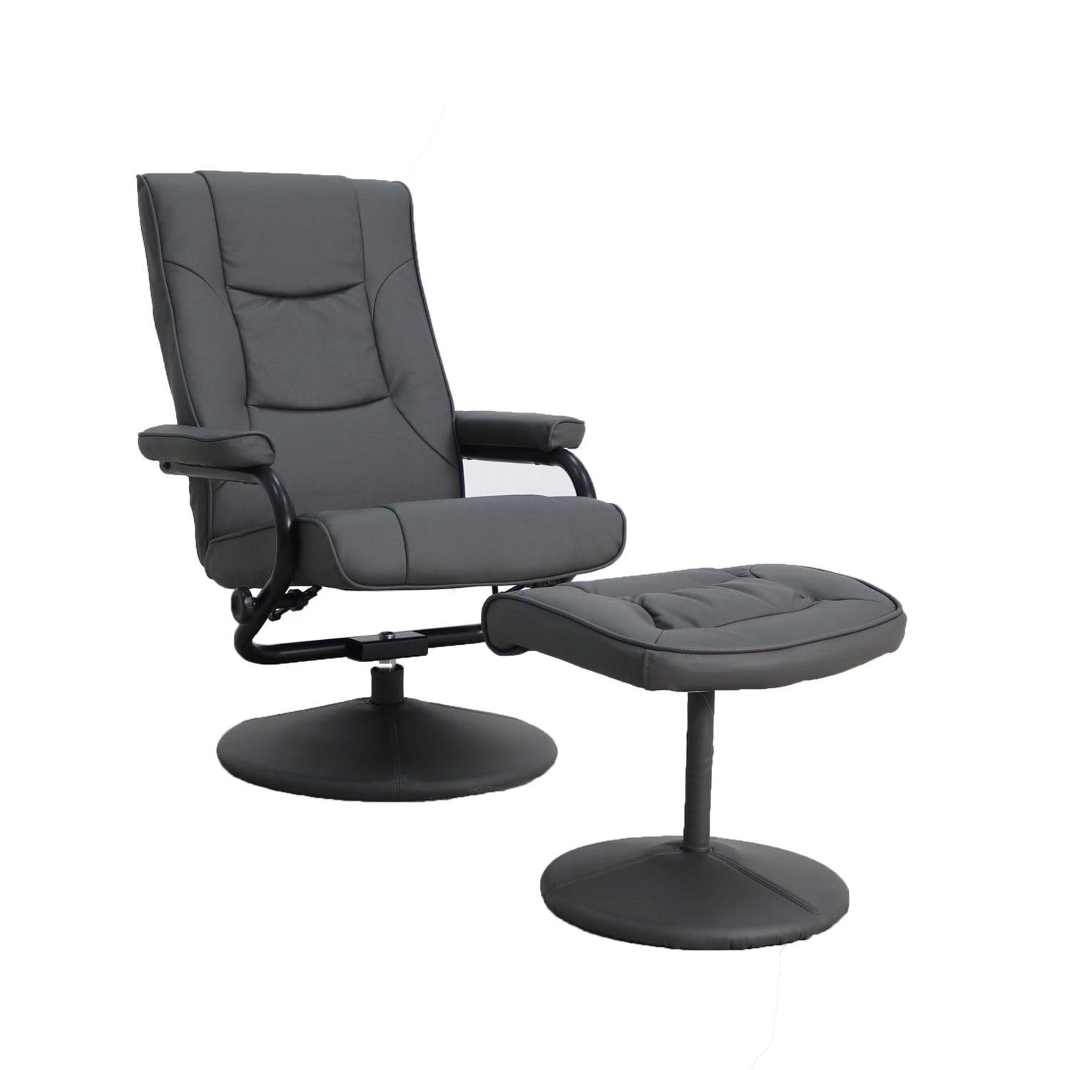 Flash Furniture Contemporary Recliner With Wrapped Base Ottoman Gray PopularChairscom Flash Furniture Contemporary Recliner With Wrapped Base Ottoman Gray PopularChairscom