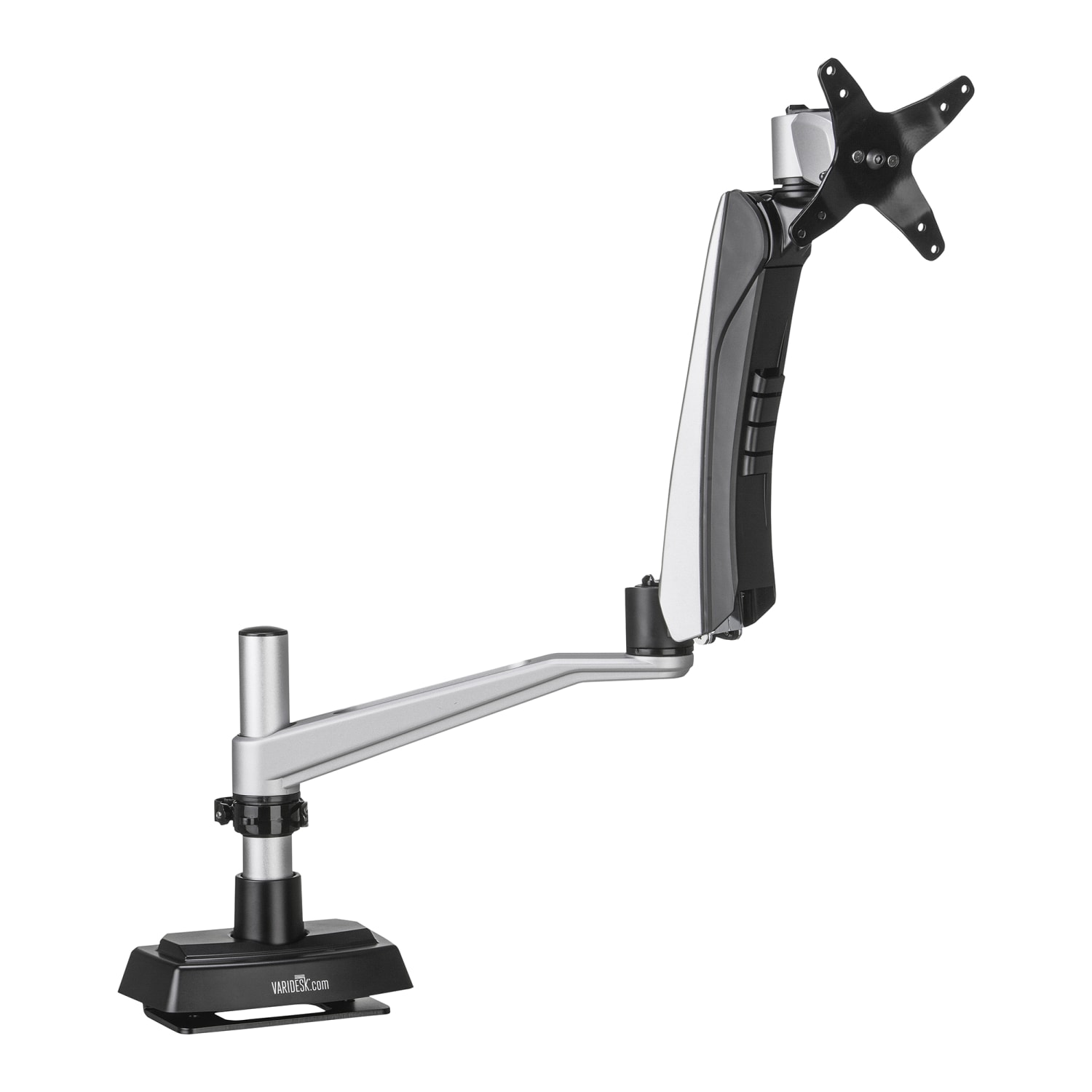 Vari Single-Monitor Spring Arm, 14inH x 10.75inW x 29inD, Gray