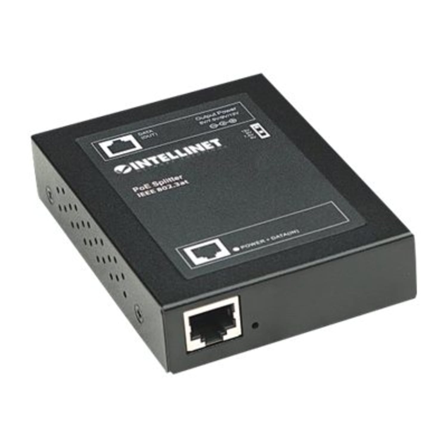 Intellinet Power over Ethernet (PoE+) Splitter, IEEE802.3at, 5, 7.5, 9 or 12 V DC output voltage - PoE splitter - black - Image 3