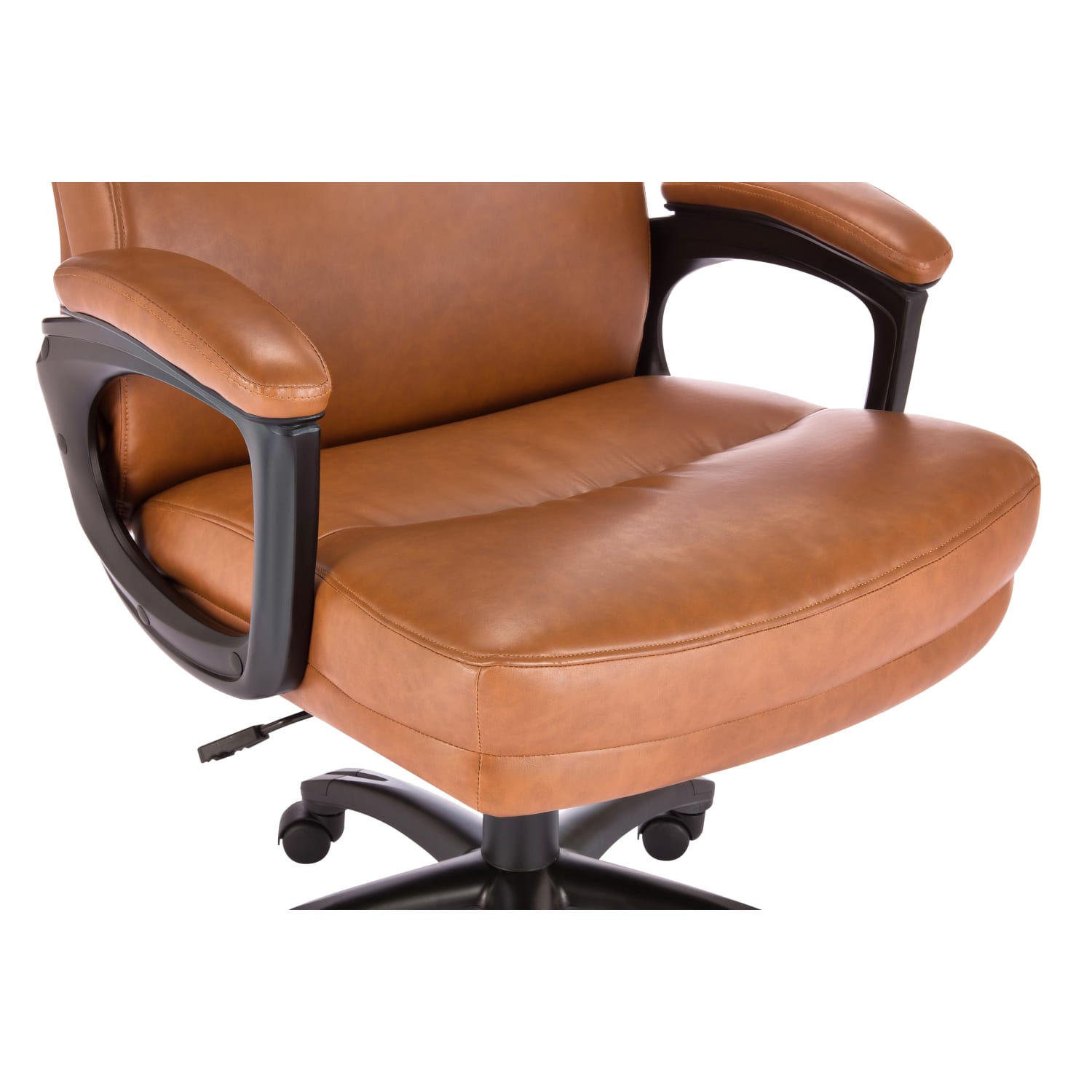 Serta Comfort Big Tall Ergonomic Bonded Leather HighBack Executive Office Chair Cognac PopularChairscom Serta Comfort Big Tall Ergonomic Bonded Leather High Back Executive Office Chair Cognac PopularChairscom