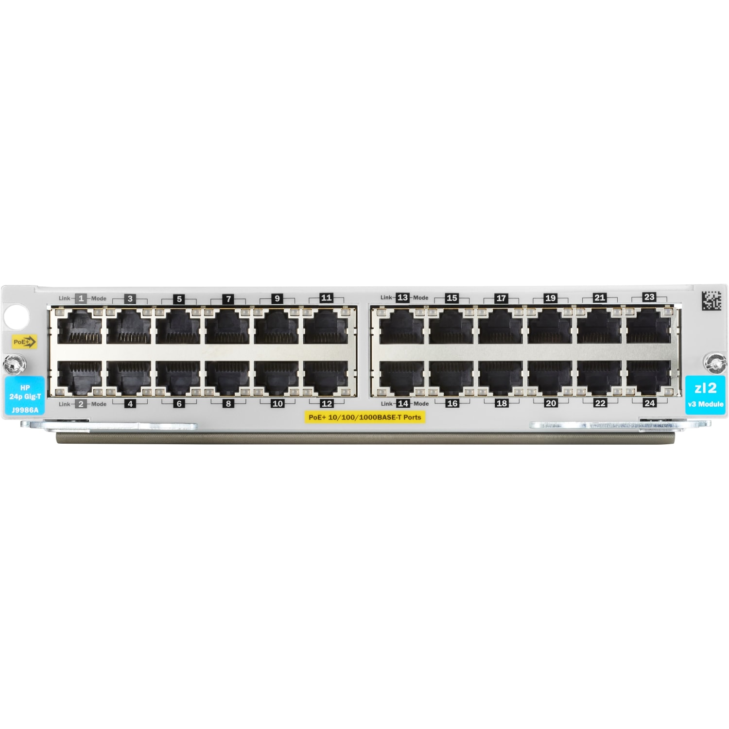 HPE 5400R 24-port 10/100/1000BASE-T PoE+ with MACsec v3 zl2 Module -  - J9986A