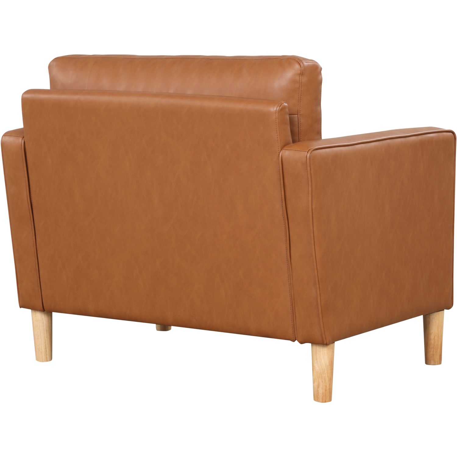 Lifestyle Solutions Lyla Faux Leather Guest Chair Caramel PopularChairscom