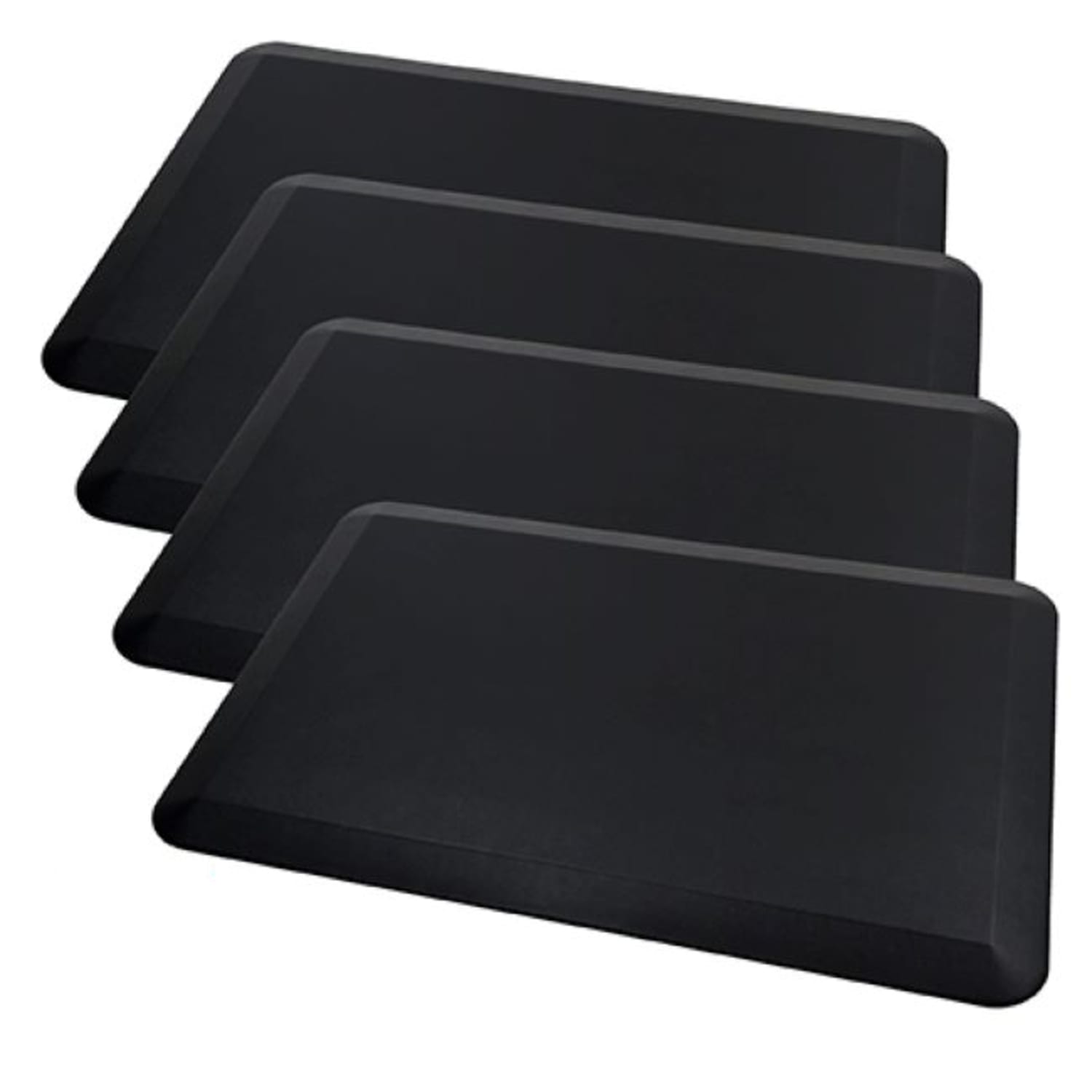 Realspace Anti-Fatigue Mat For All Floor Types, 20in x 30in, Black, 4 Pack