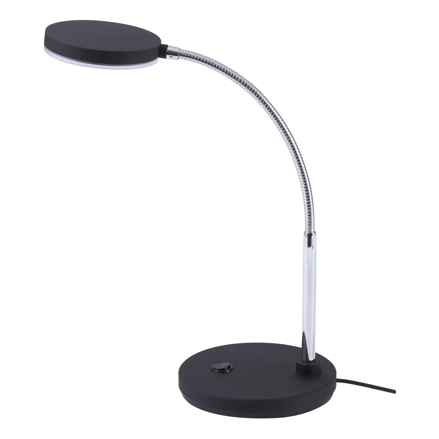 Bostitch Metal Gooseneck LED Desk Lamp, 9-7/16inH, Black - Image 3