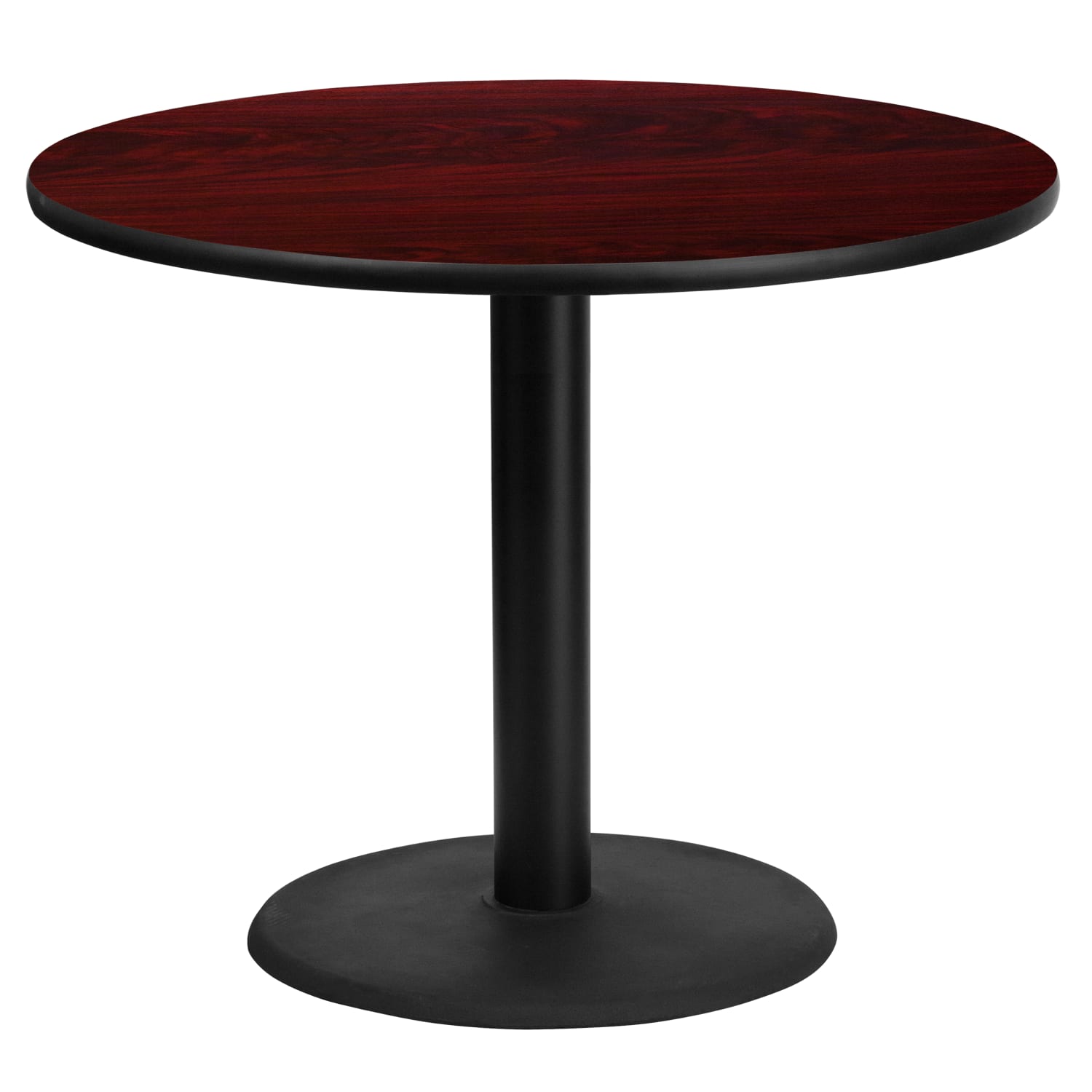 Flash Furniture Round Hospitality Table, 31-3/16inH x 36inW x 36inD, Mahogany - Image 3