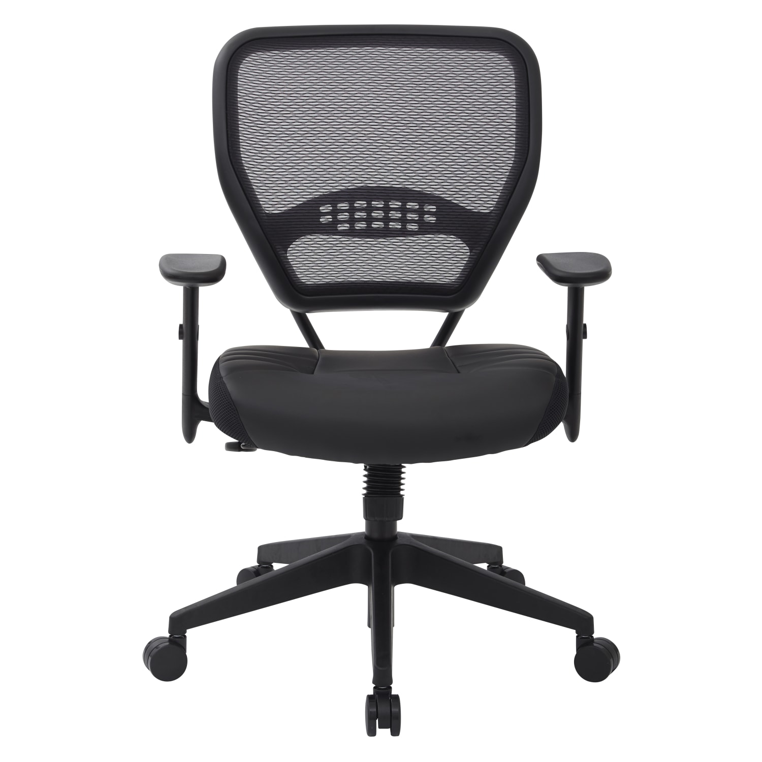 Office Star Space Seating Bonded Leather MidBack Chair Black PopularChairscom Office Star Space Seating Bonded Leather Mid Back Chair Black PopularChairscom