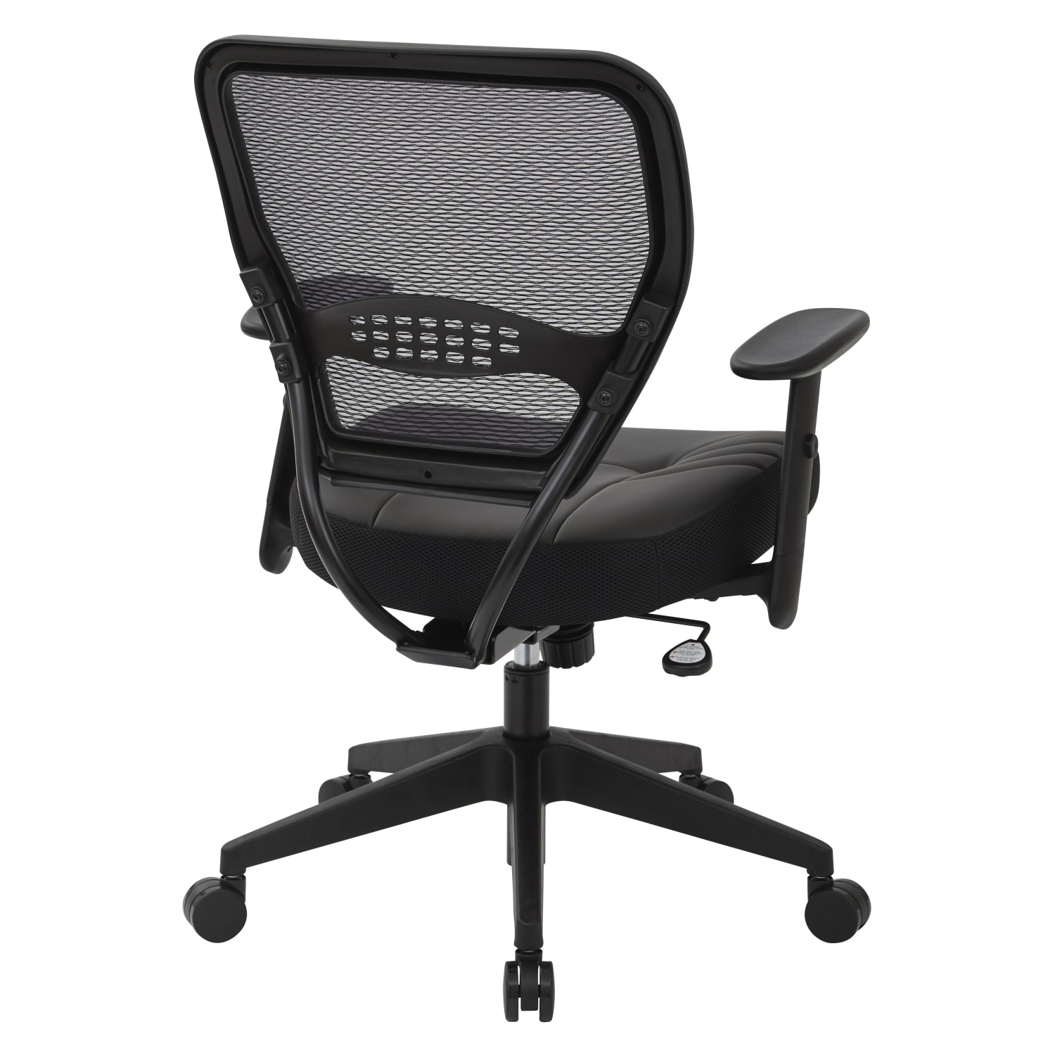 Office Star Space Seating Bonded Leather MidBack Chair Black PopularChairscom Office Star Space Seating Bonded Leather Mid Back Chair Black PopularChairscom