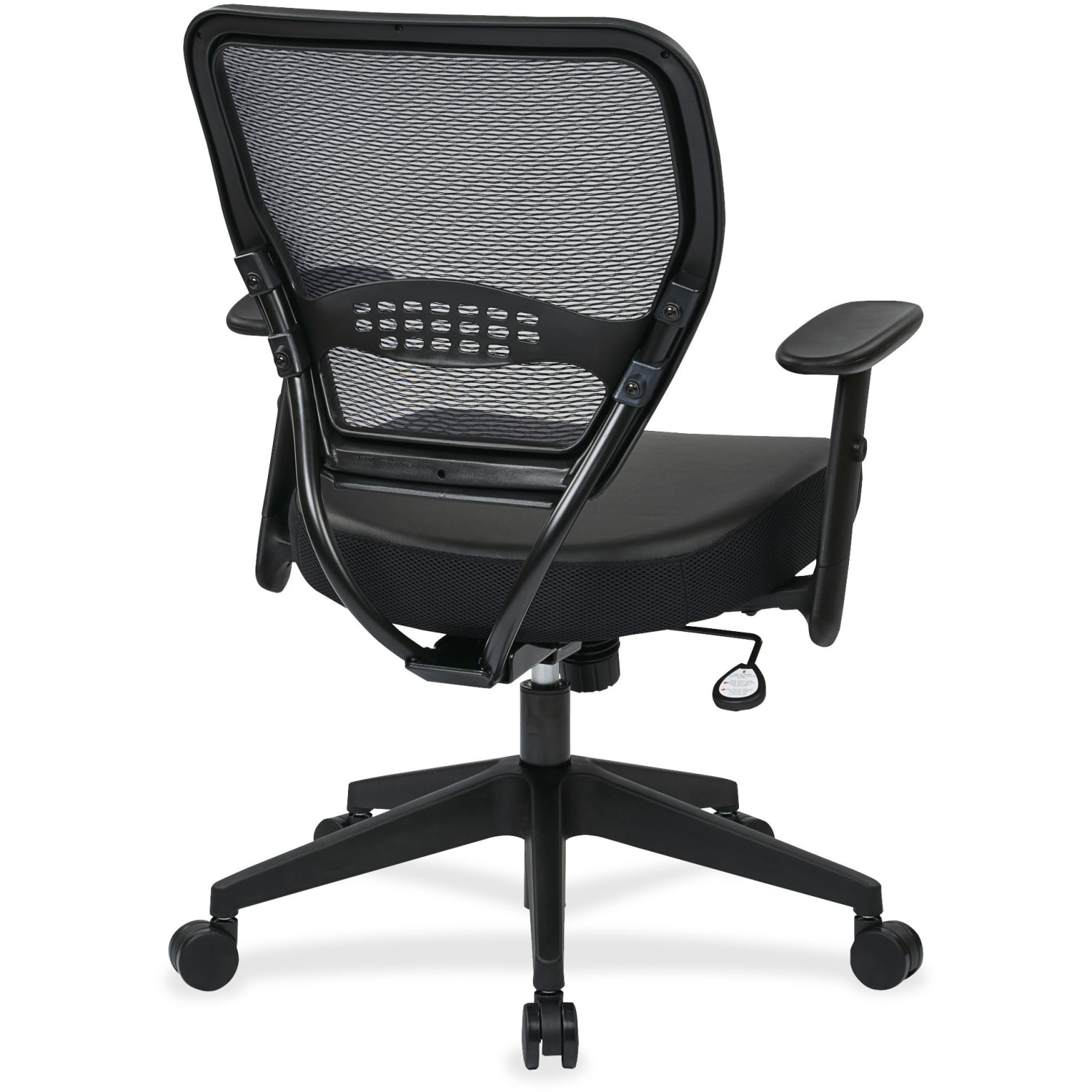 Office Star Space Seating Bonded Leather MidBack Chair Black PopularChairscom Office Star Space Seating Bonded Leather Mid Back Chair Black PopularChairscom