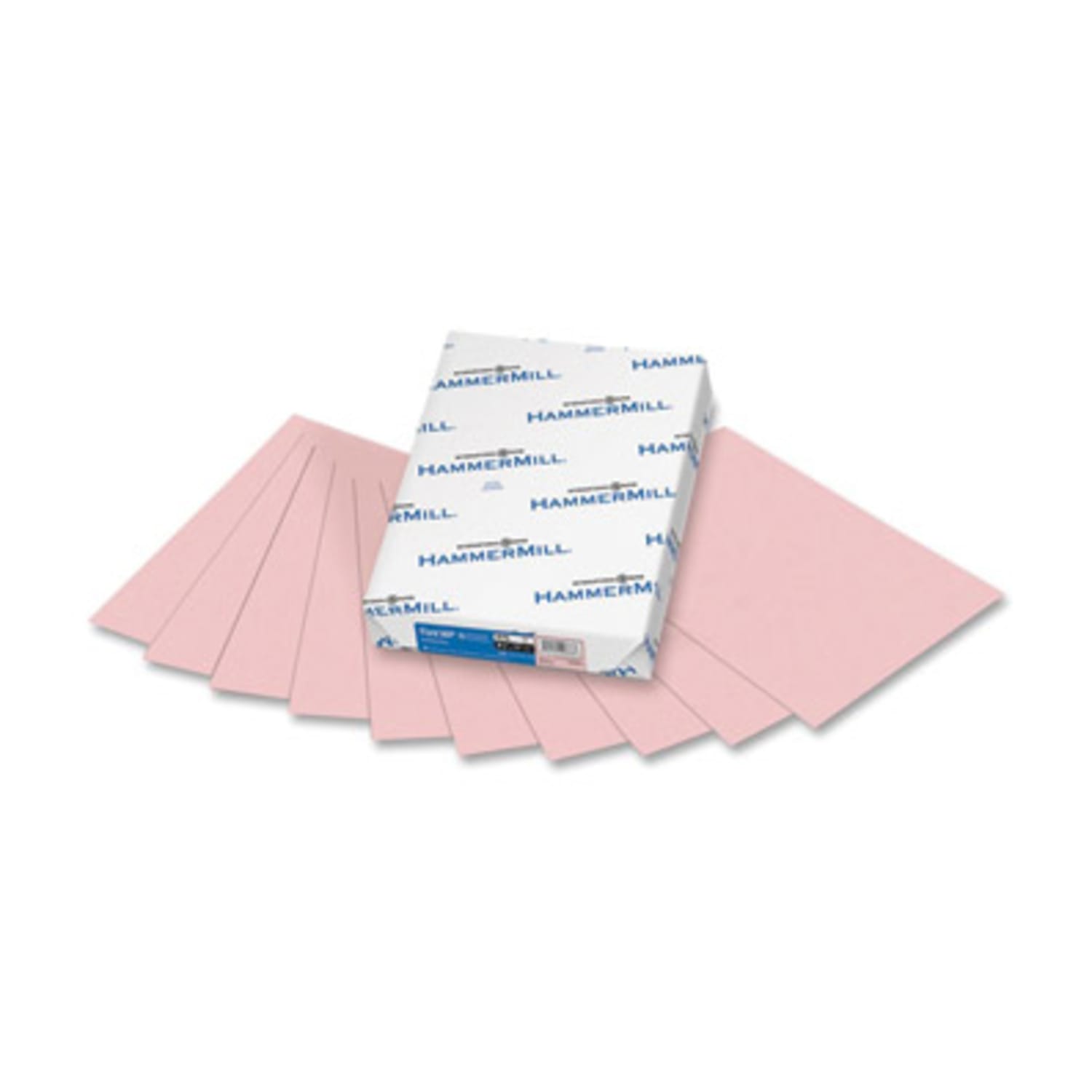 Hammermill Fore Super-Premium Color Copy Paper, 1 Ream, Pink, Letter (8.5in x 11in), 500 Sheets Per Ream, 20 Lb, 30% Recycled