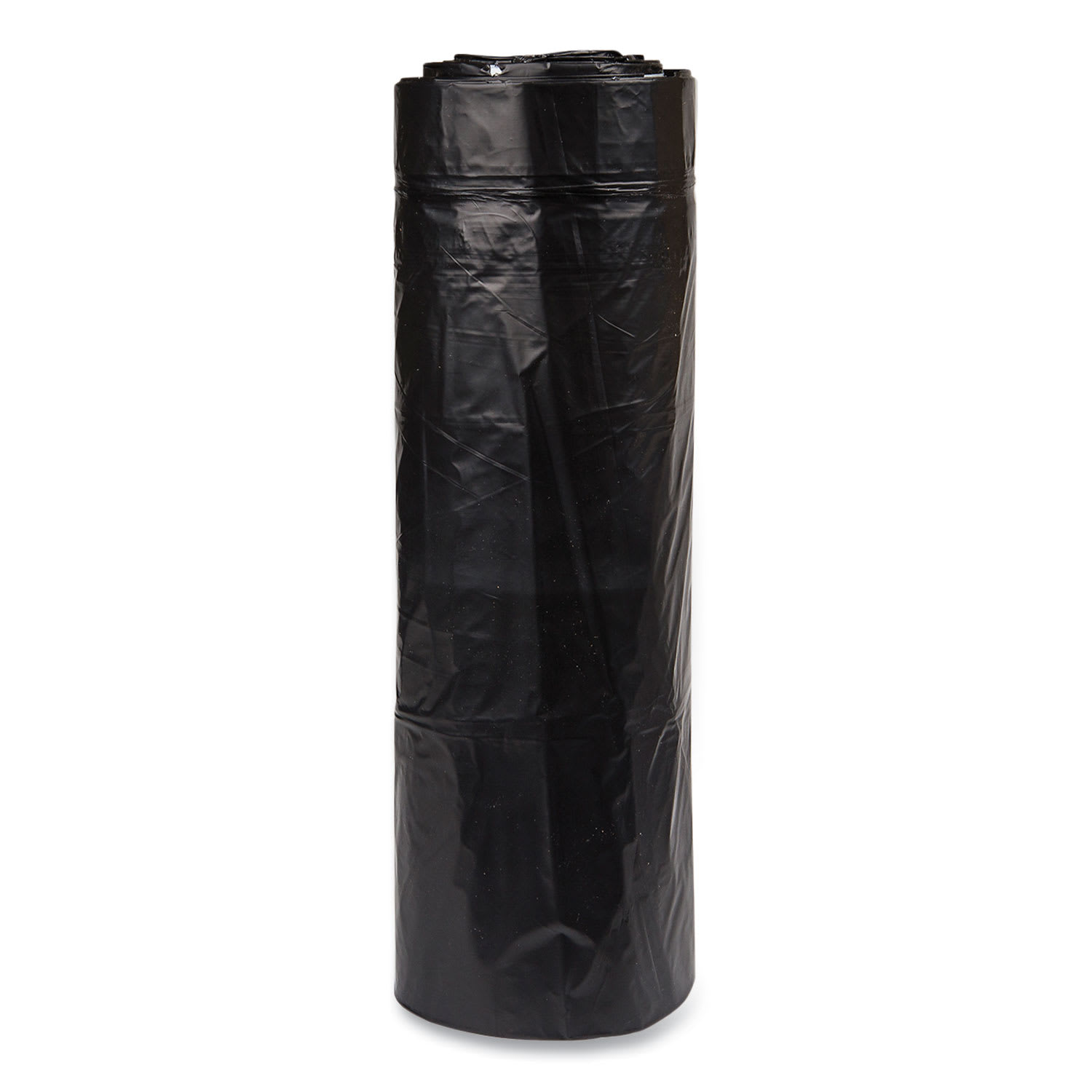Inteplast Group Low-Density Commercial Can Liners, 60 gal, 1.2 mil, 38in x 58in, Black, Interleaved Roll, 10 Bags/Roll, 10 Rolls/Carton - Image 4