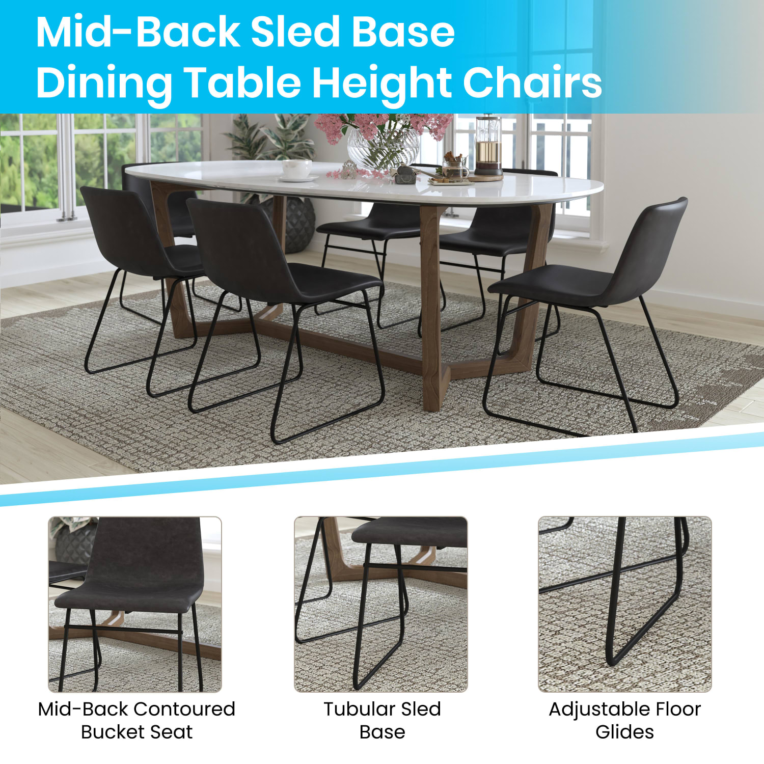 Flash Furniture Commercial Grade Dining Chairs GrayBlack Set Of 2 Chairs PopularChairscom