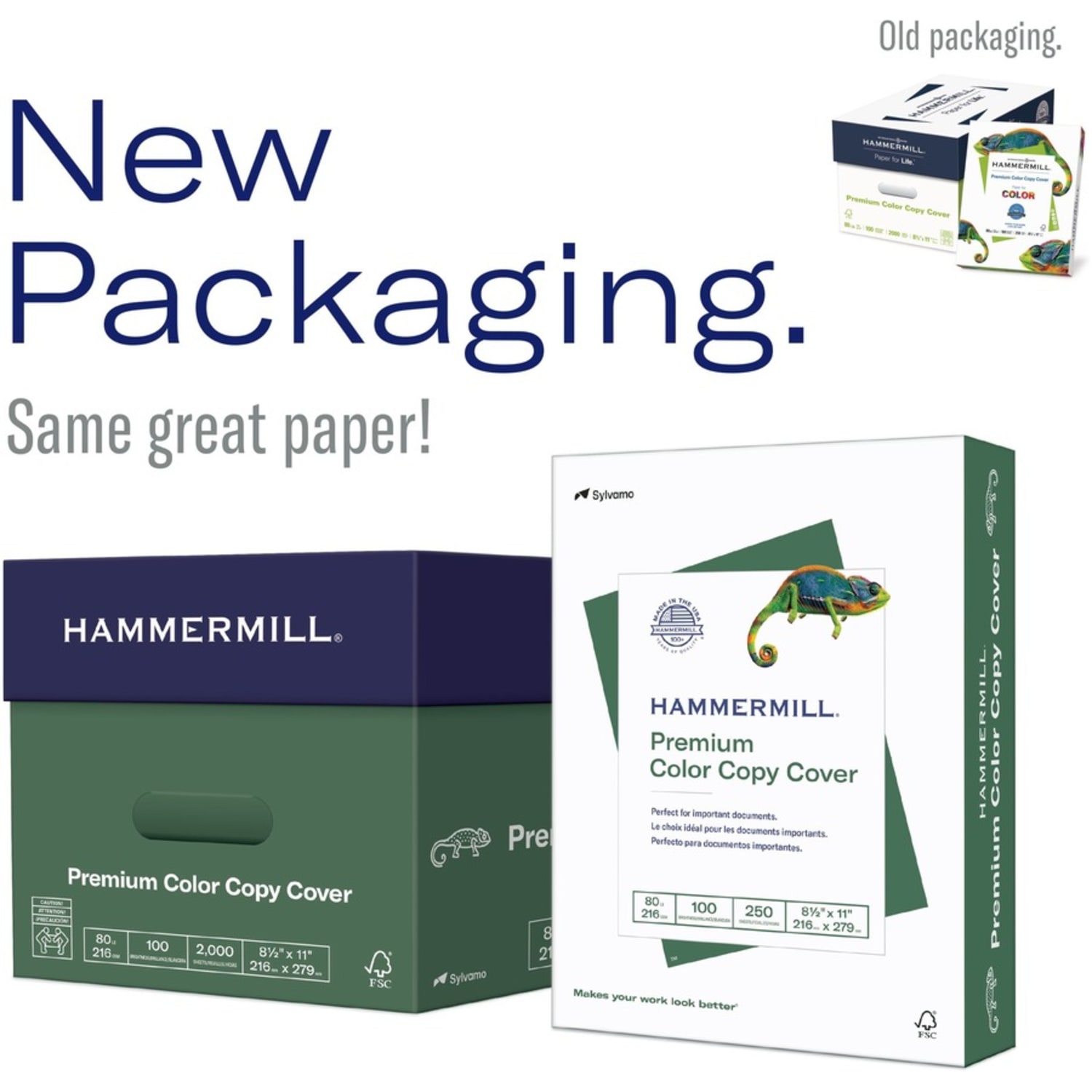 Hammermill Color Card Stock, White, Letter (8.5in x 11in), 60 Lb, Pack Of 250 - Image 3