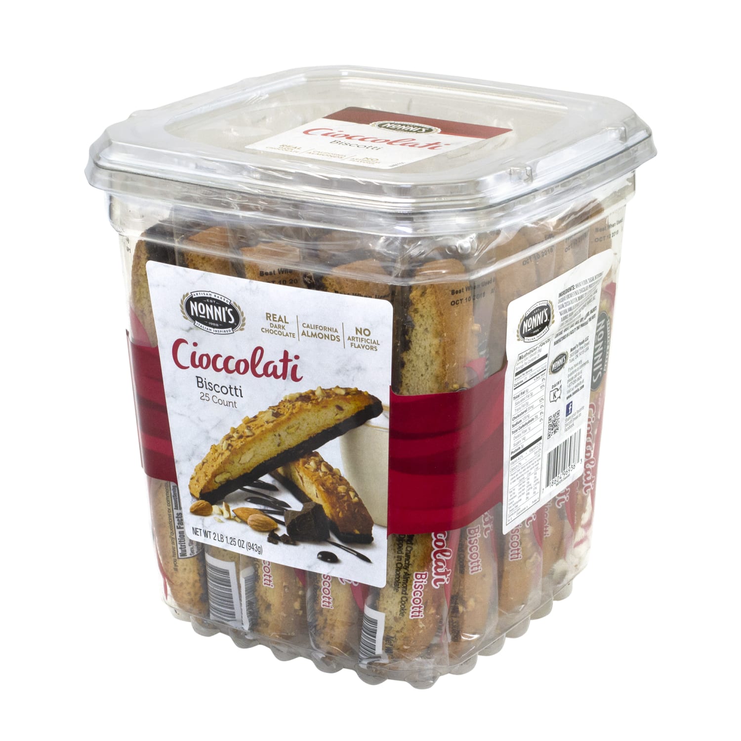 Nonnis Biscotti Cioccolati, Tub Of 25 - Image 4