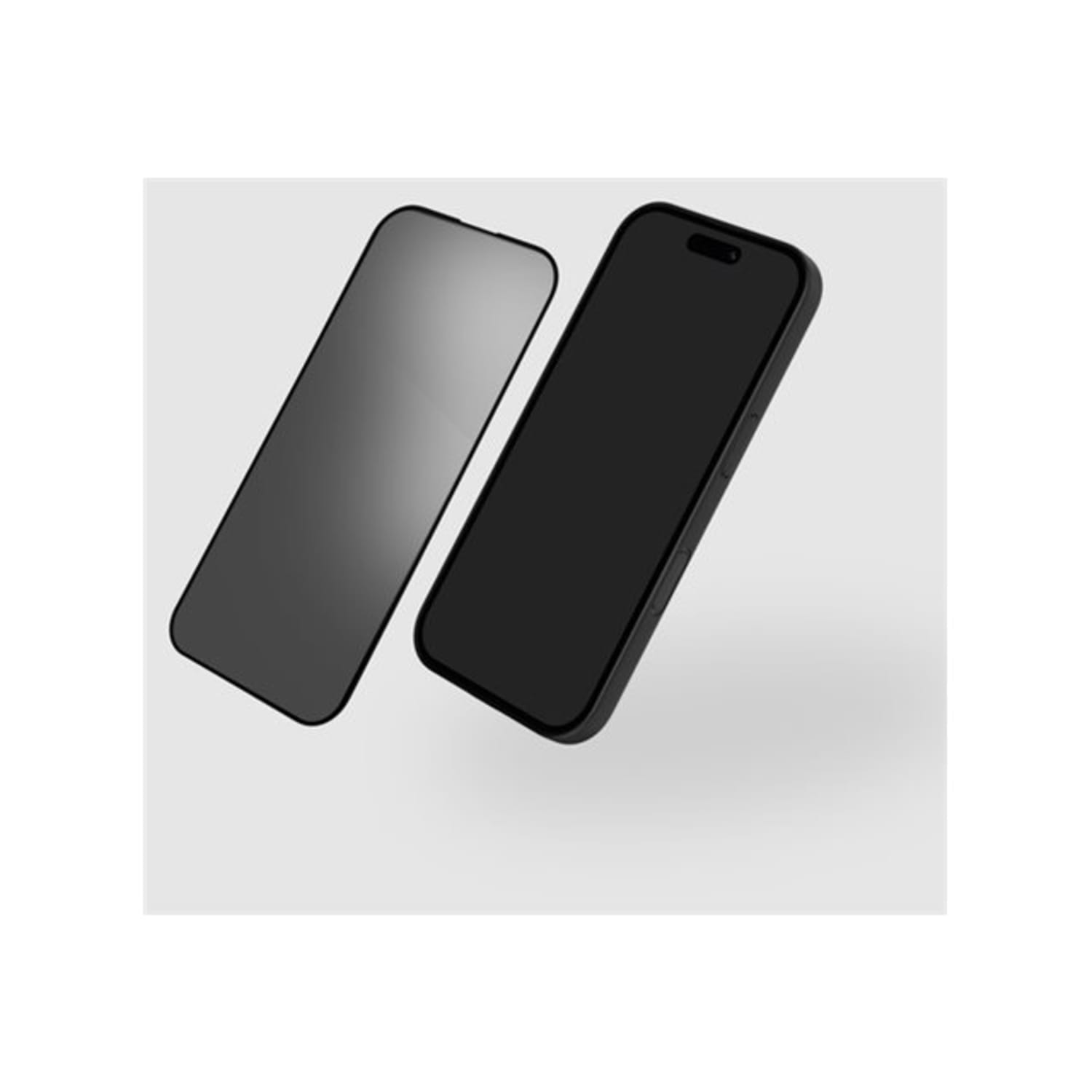 Peel - Screen protector for cellular phone - 3D - glass - frame color black (pack of 2) - for Apple iPhone 16 Pro - Image 3