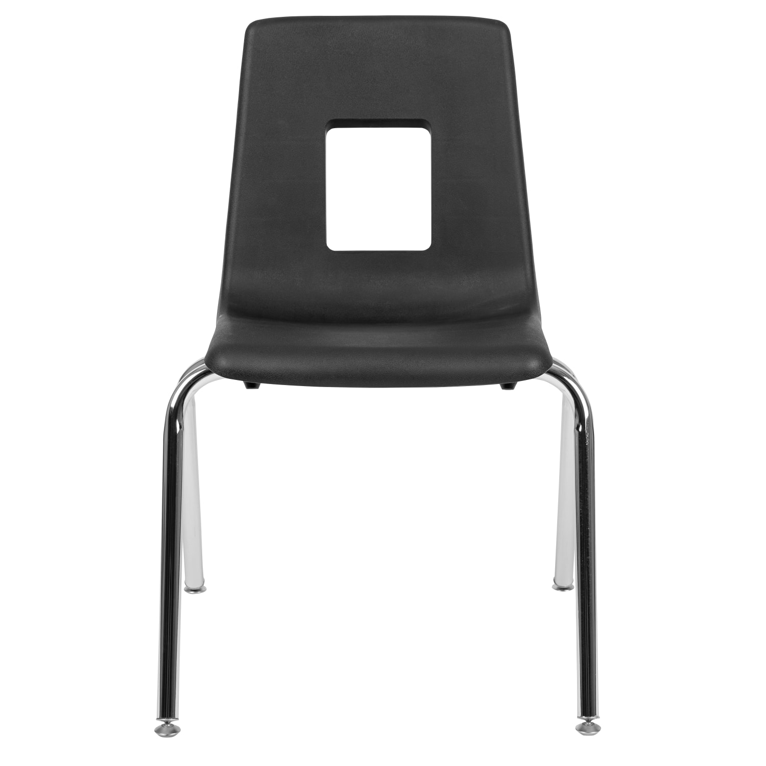 Flash Furniture Advantage Student Stacking School Chair BlackSilver ADVSSC18BLK PopularChairscom