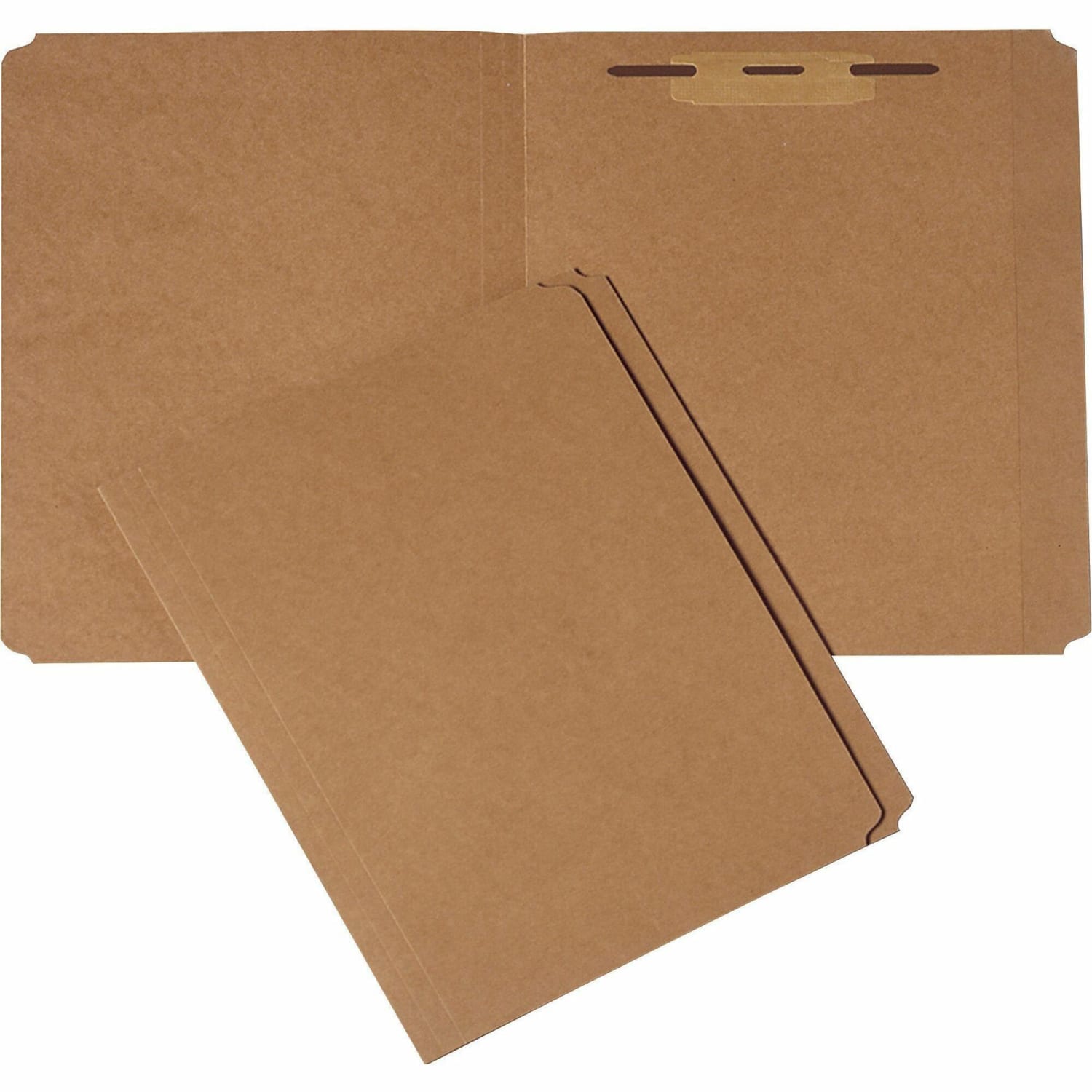 SKILCRAFT File Folders, With 1 Fastener, Straight Cut, Letter Size, 30% Recycled, Kraft, Pack Of 100 (AbilityOne 7530-00-889-3555) - Image 3