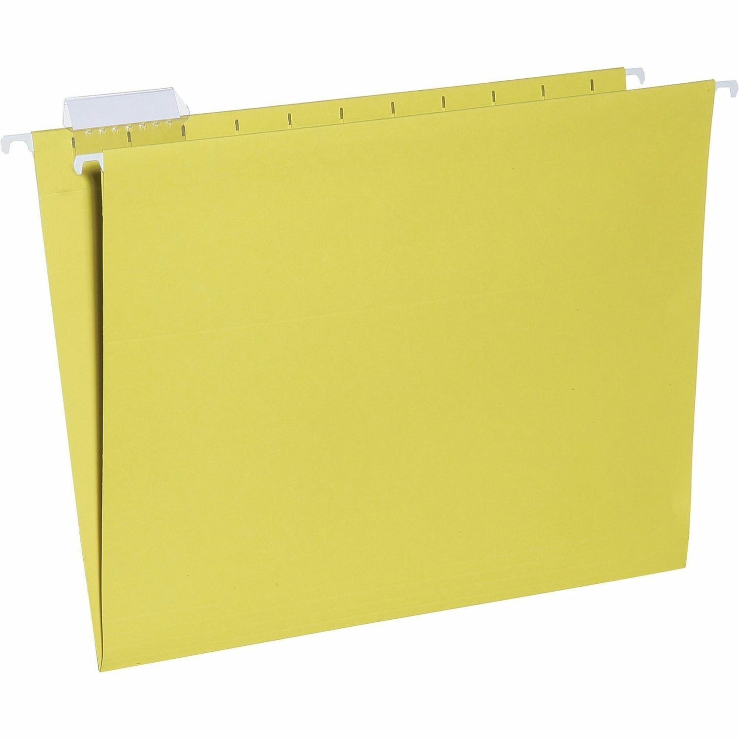 SKILCRAFT Hanging File Folders, 1/5 Cut, 2in Expansion, Letter Size, Yellow, Box Of 25 Folders (AbilityOne 7530-01-364-9501) - Image 3