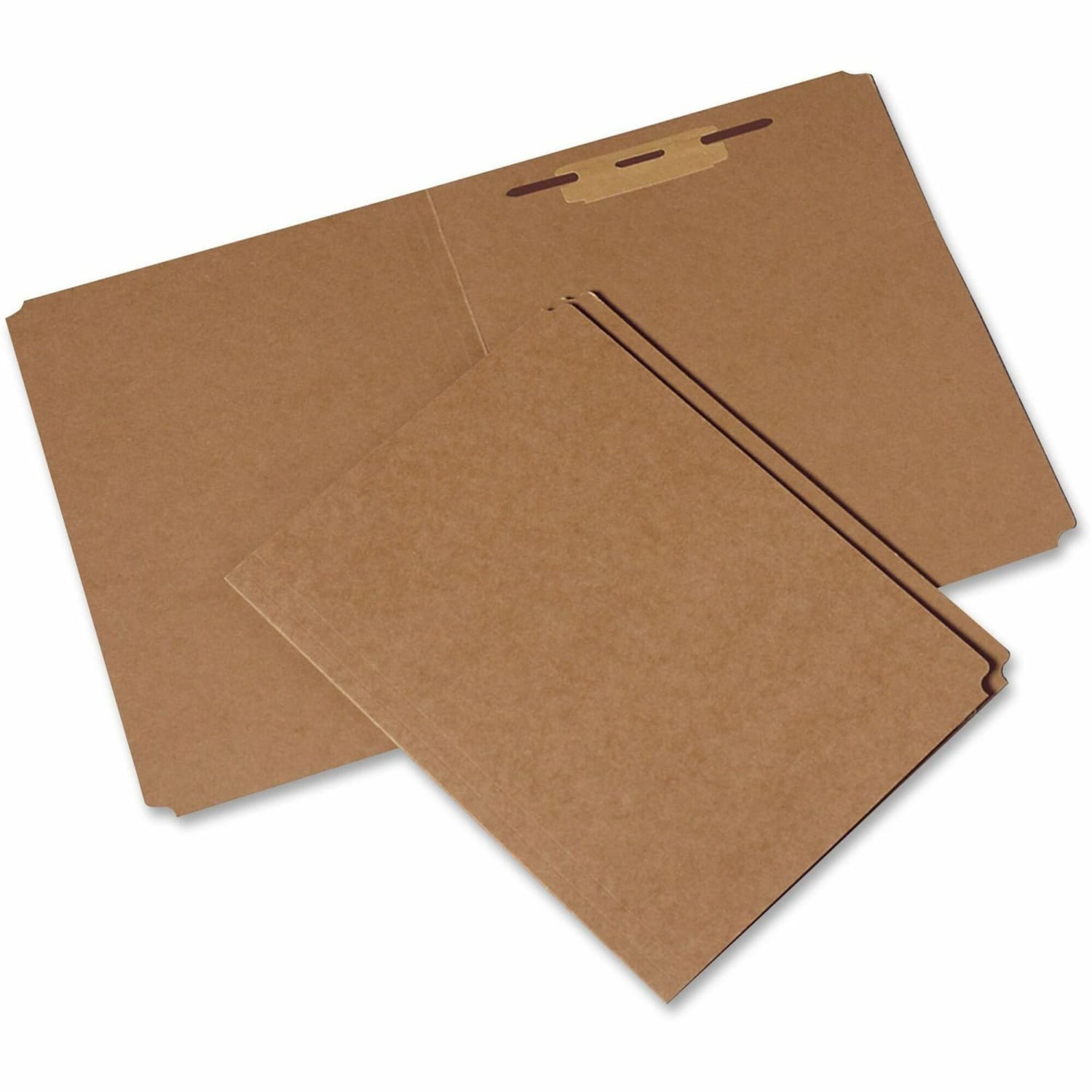 SKILCRAFT Heavy-Duty File Folders, With 1 Fastener, Straight Cut, Letter Size, Kraft, 30% Recycled, Pack Of 100 (AbilityOne 7530-00-926-8978) - Image 3
